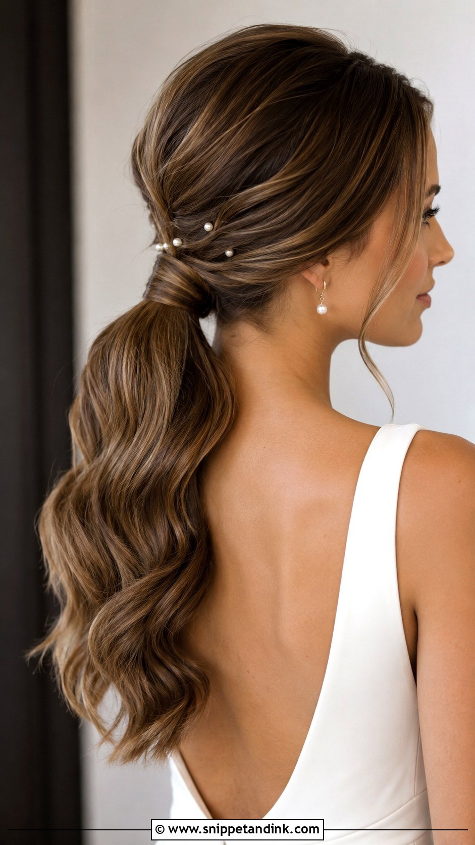 Bridal Ponytail Wedding Hair - Snippet and Ink - 15 Wedding Hair Designs