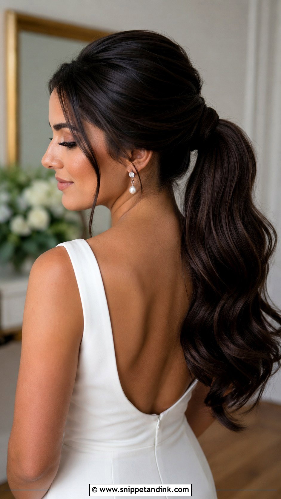 Bridal Ponytail Wedding Hairstyle - Snippet and Ink - 15 Luxury Wedding Hairstyles