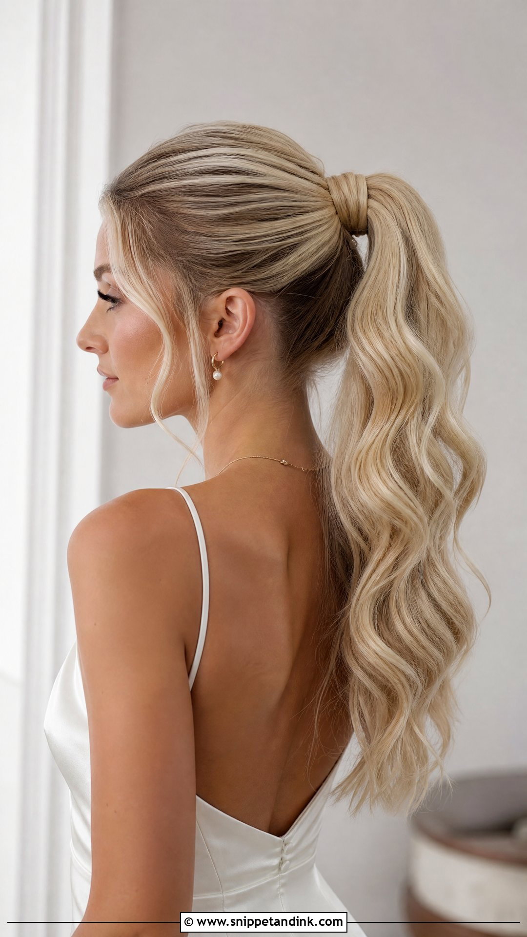 Bridal Ponytail Wedding Hairstyle - Snippet and Ink - 20 Wedding Hairstyle Ideas