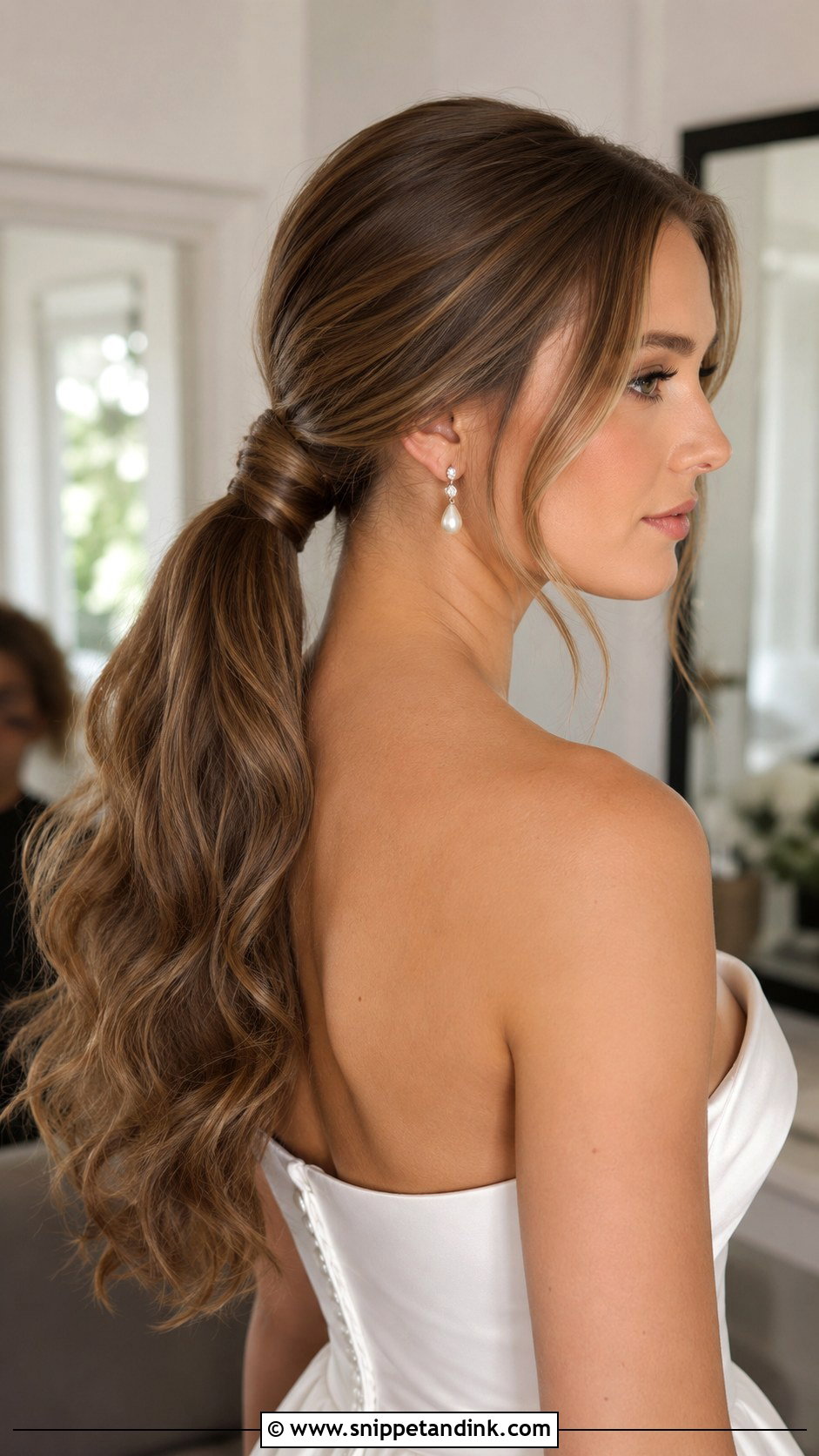 Bridal Ponytail Wedding Hairstyle - Snippet and Ink - 20 Beautiful Wedding Hairstyles