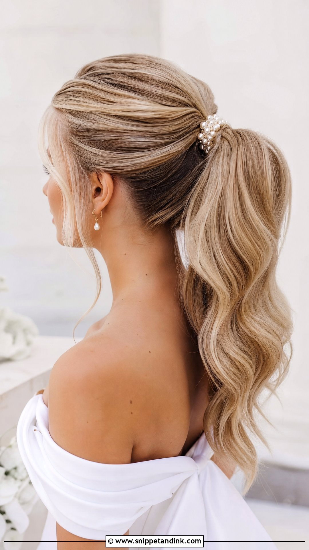 Bridal Ponytail Wedding Hairstyle - Snippet and Ink - 20 New Hairstyle for Wedding Ideas