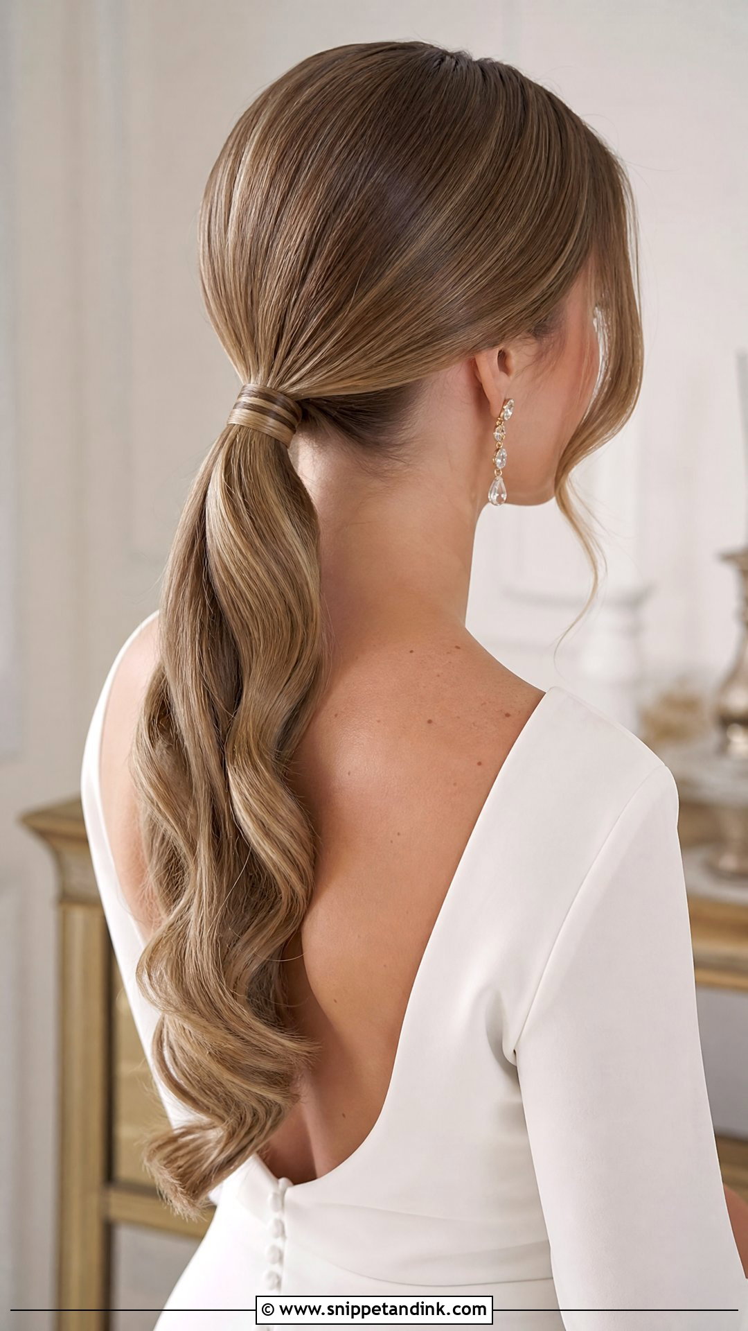 Bridal Ponytail Wedding Hairstyle - Snippet and Ink - 20 Unique Wedding Hairstyles