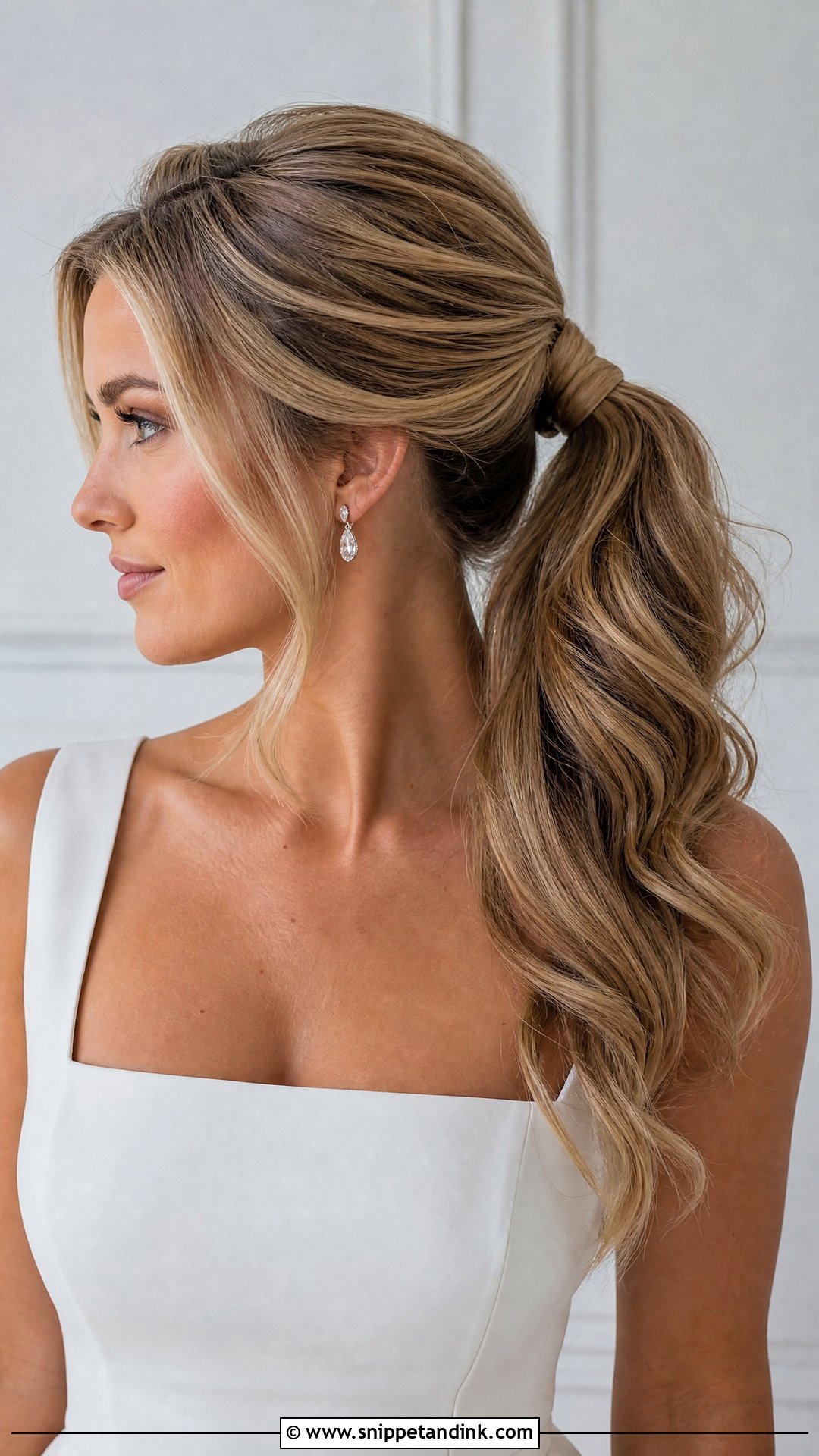 Bridal Ponytail Wedding Hairstyle For Bride - Snippet and Ink - 15 Best Wedding Hairstyles the Bride