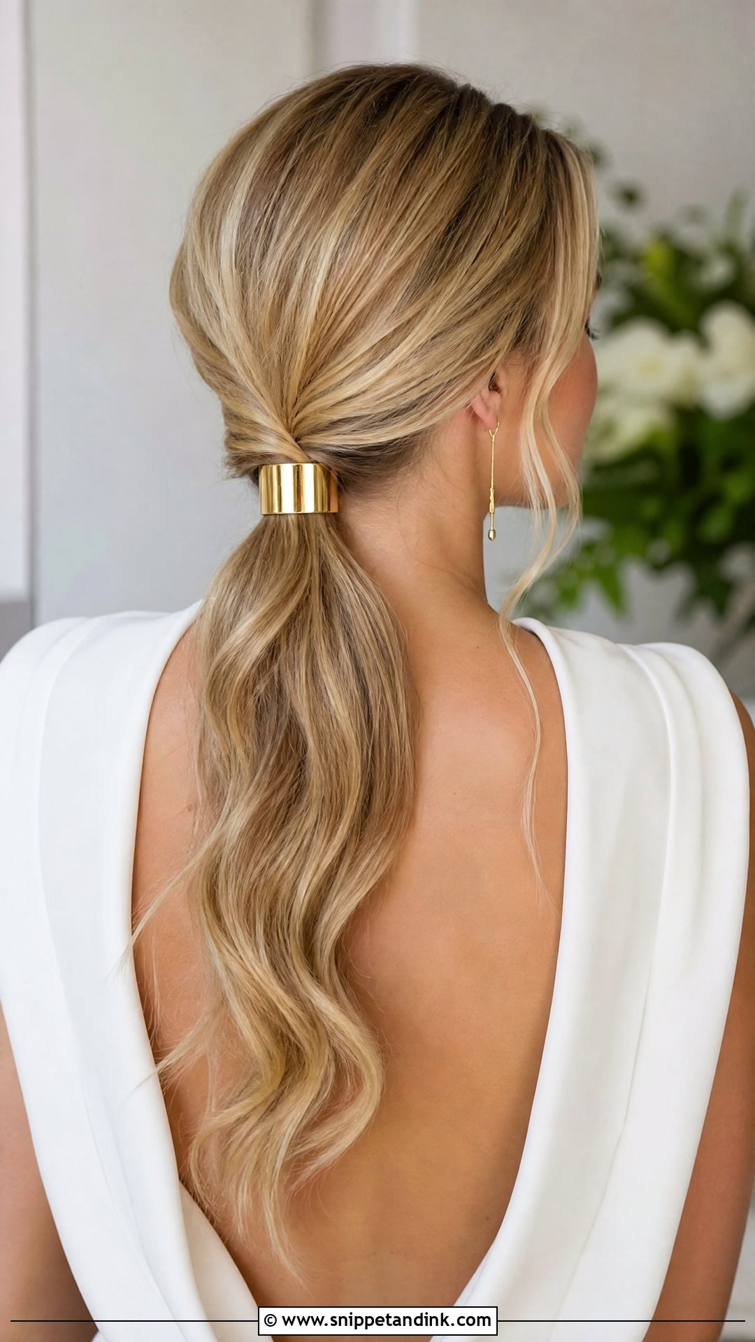 Bridal Ponytail With Hair Cuff - Snippet and Ink - 15 Bridal Hair Accessory Ideas