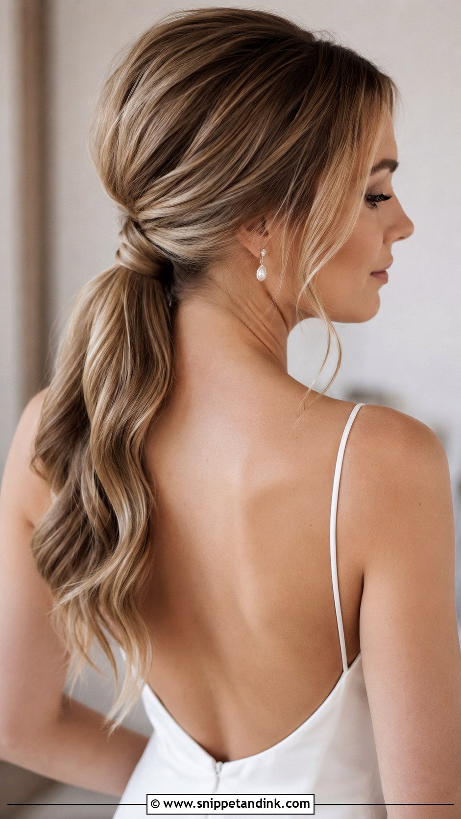 Bridal Ponytail for Wedding - Snippet and Ink - 20 Haircut for Wedding Ideas