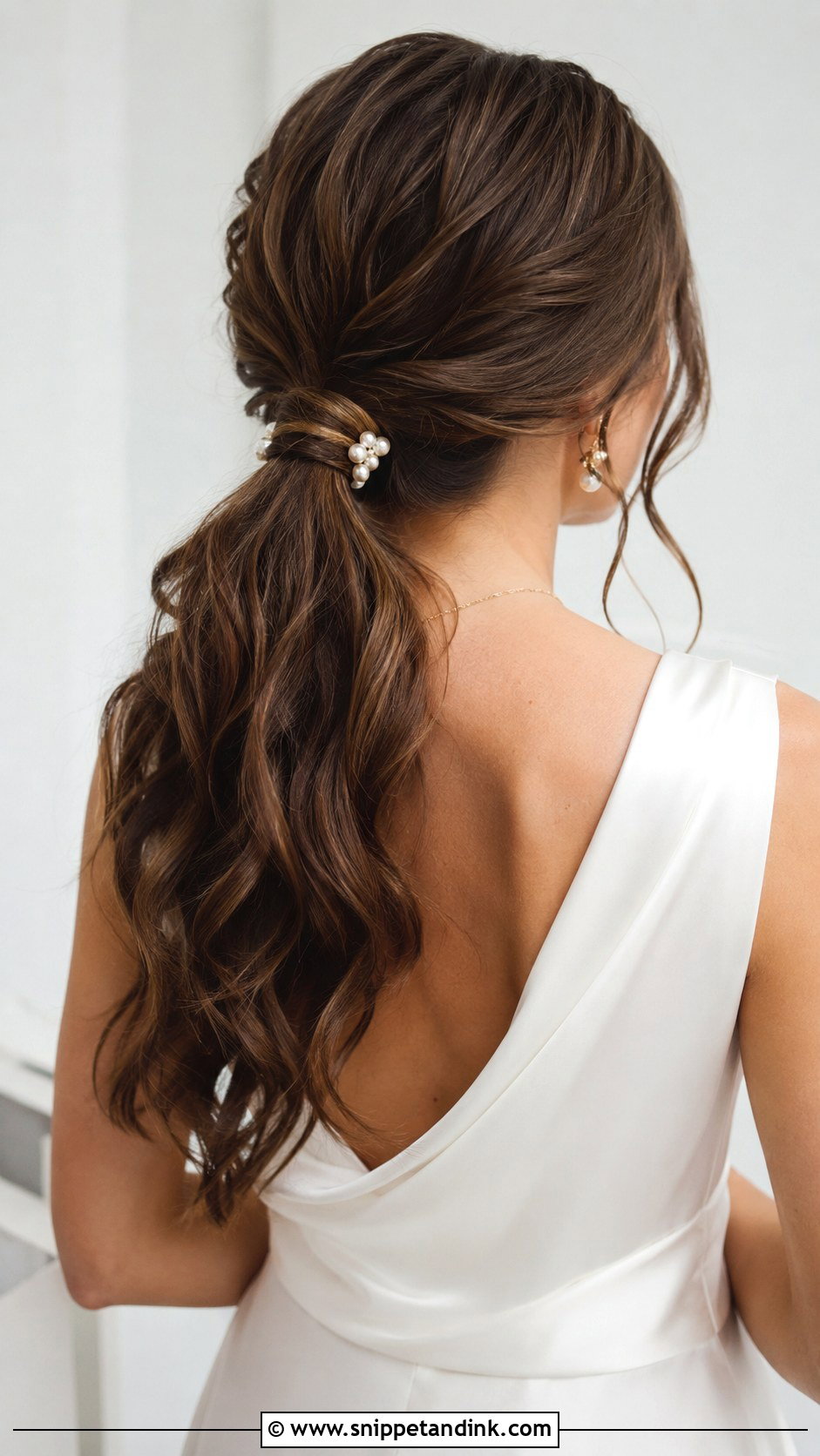 Bridal Ponytail with Soft Waves - Snippet and Ink - 35 Bride Hairstyles