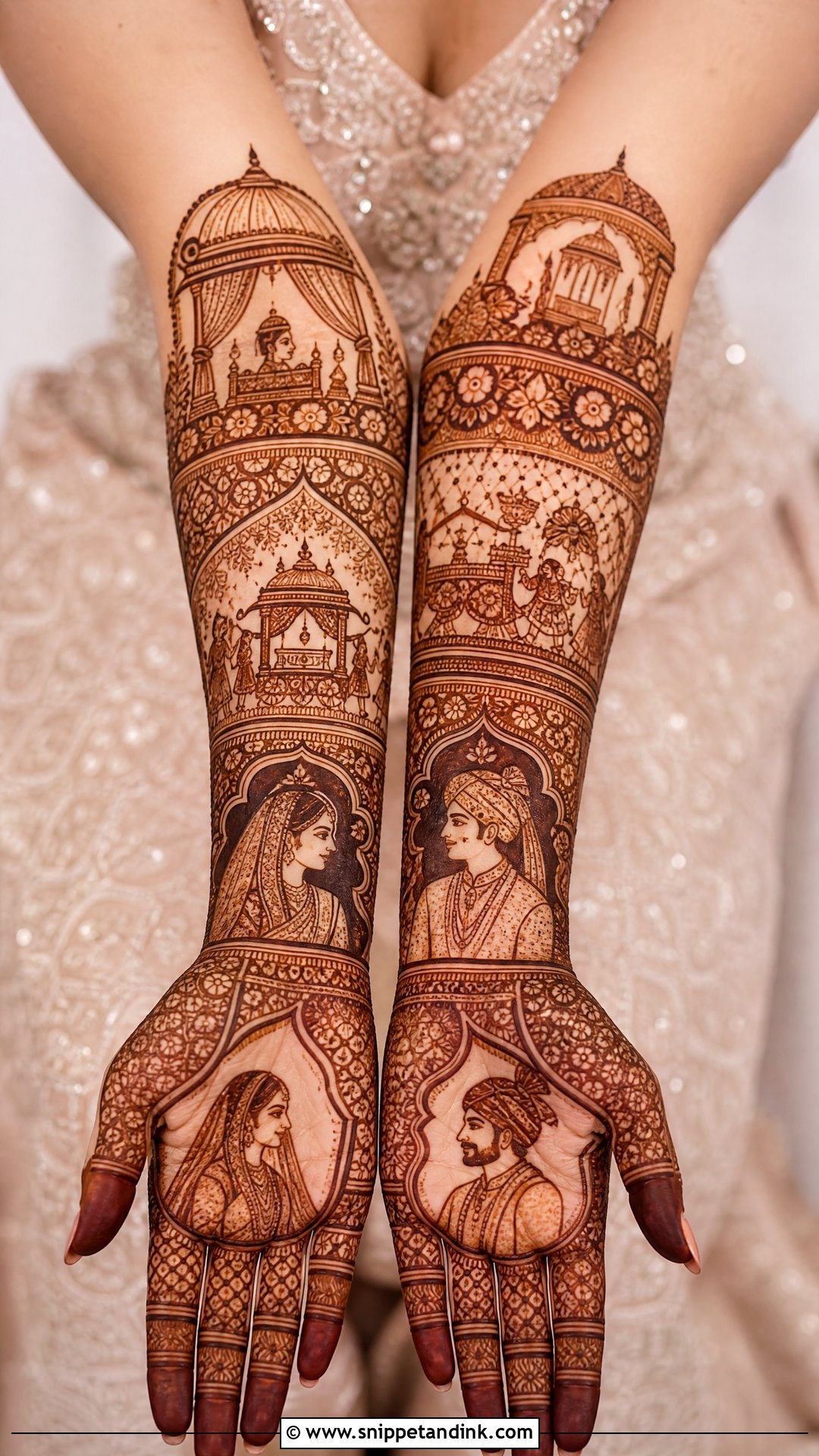Bridal Portrait Shaadi Mehndi Design - Snippet and Ink - 20 Shaadi Mehndi Design Ideas