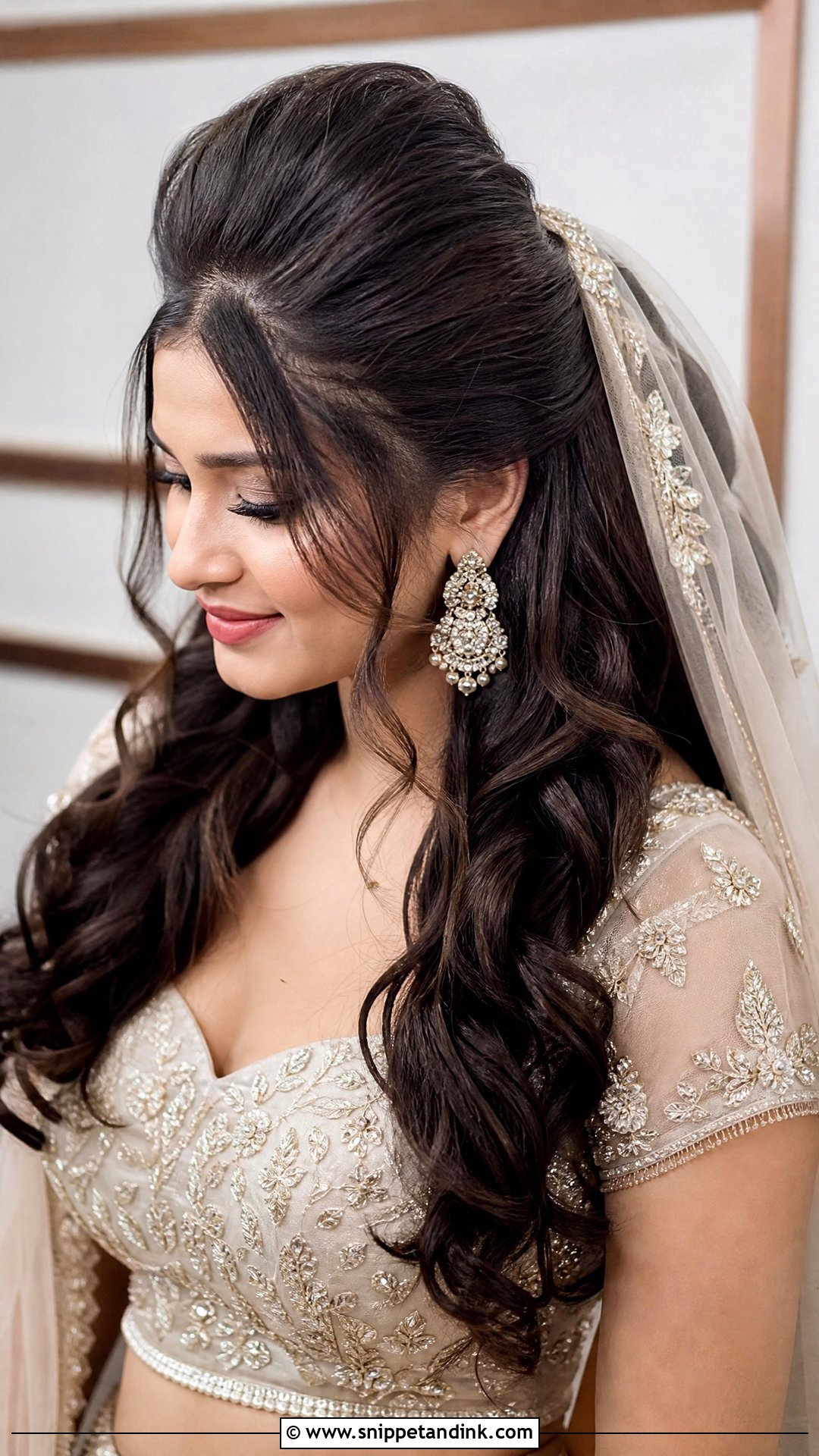 Bridal Puff Hairstyle For Lehenga - Snippet and Ink - 15 Bridal Puff Hairstyles