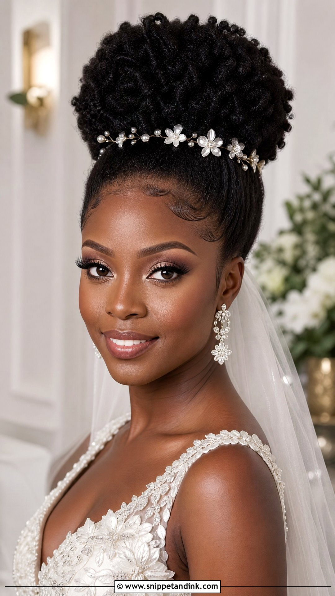 Bridal Puff Hairstyle For Natural Hair - Snippet and Ink - 15 Bridal Puff Hairstyles