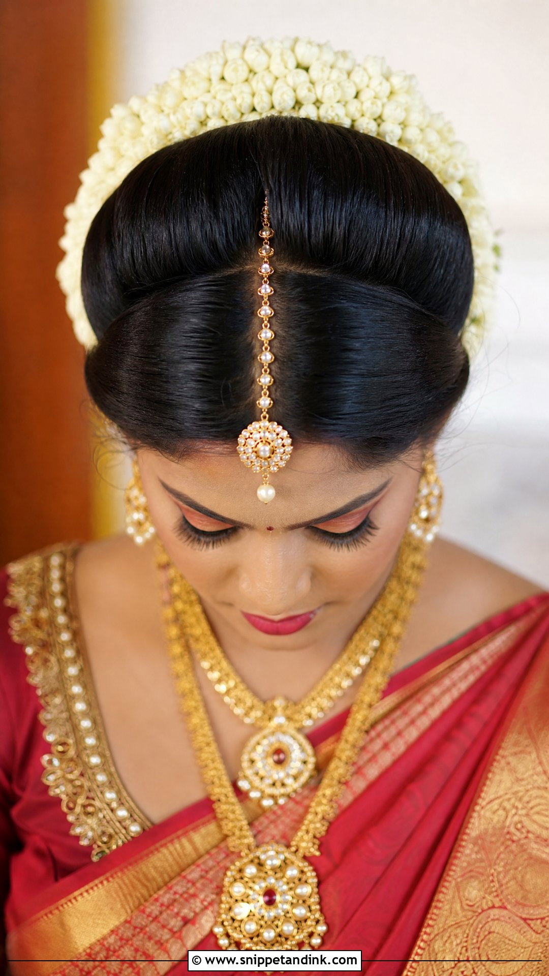 Bridal Puff Hairstyle For Saree - Snippet and Ink - 15 Bridal Puff Hairstyles