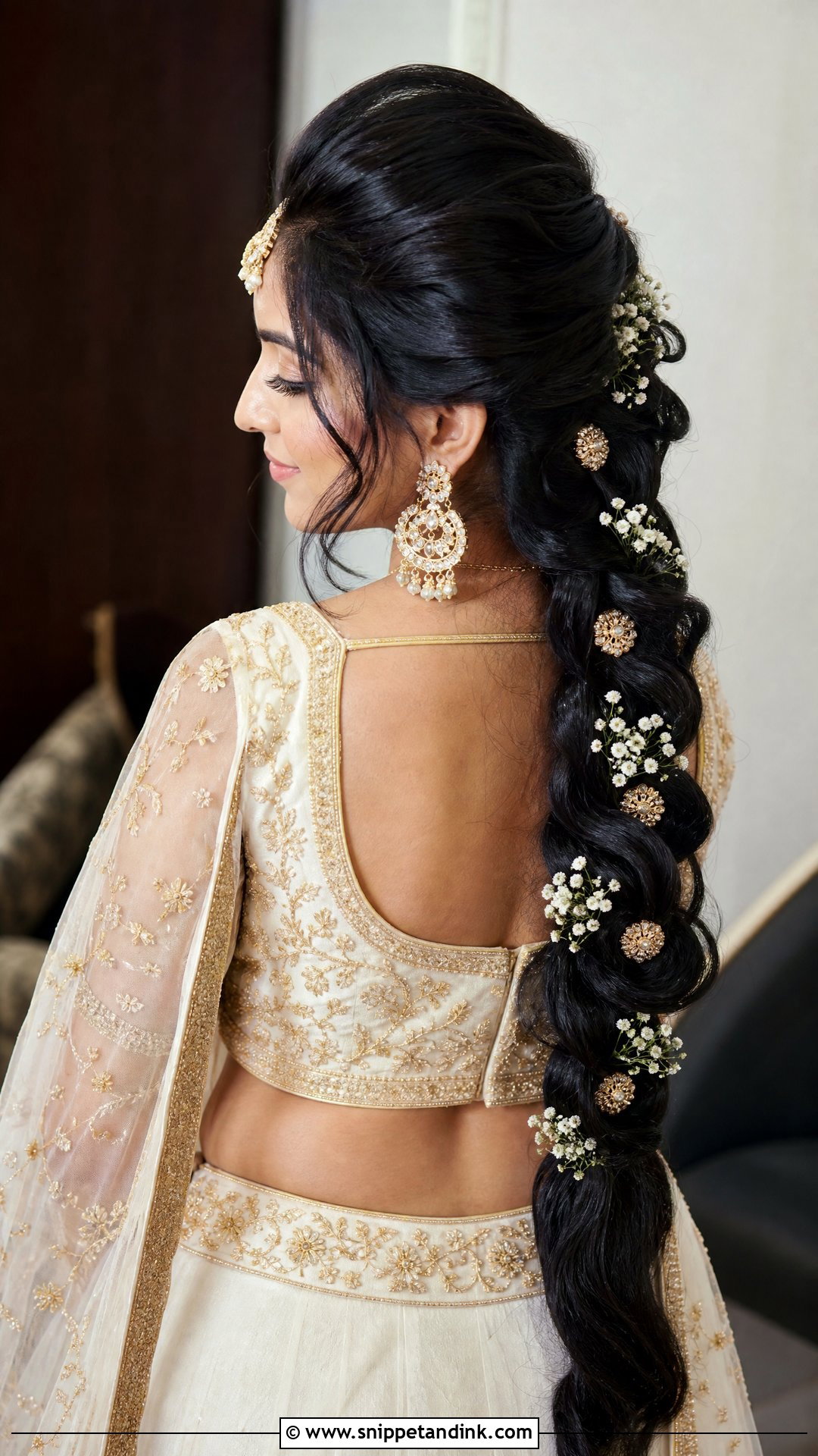 Bridal Puff Hairstyle With Braid - Snippet and Ink - 15 Bridal Puff Hairstyles