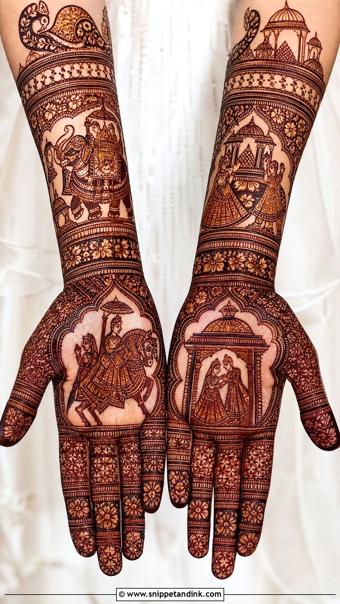 Bridal Rajasthani Mehndi - Snippet and Ink - 25 Mehndi Bridal Look Ideas