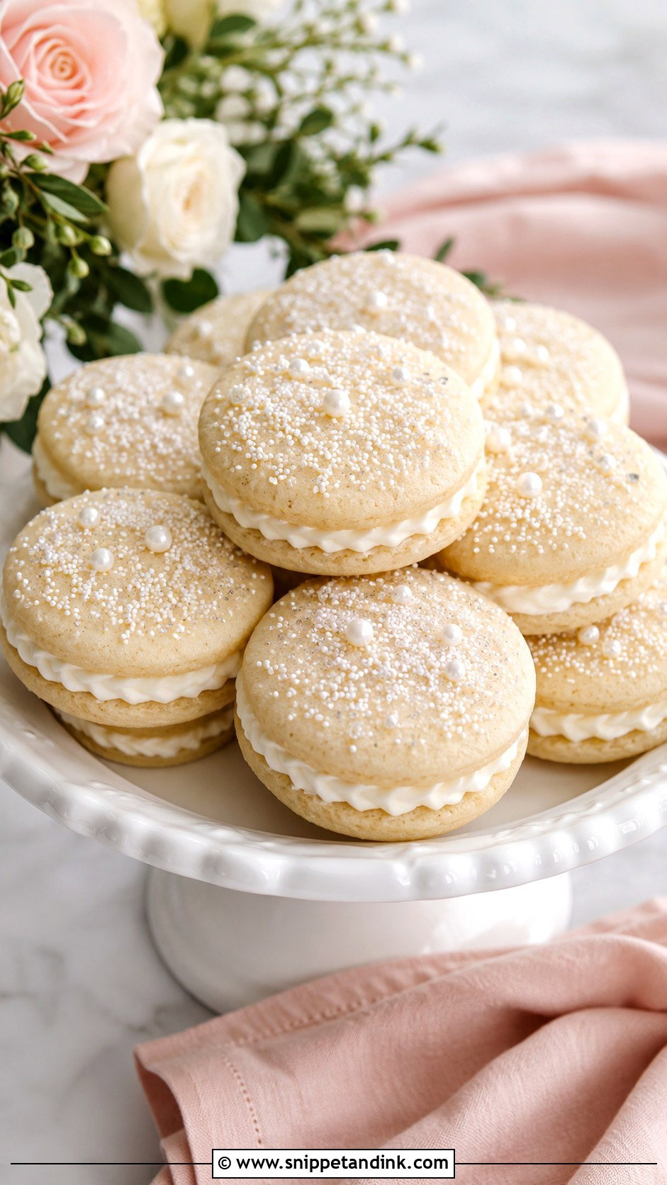 Bridal Sandwich Cookies - Snippet and Ink - 20 Bridal Cookies