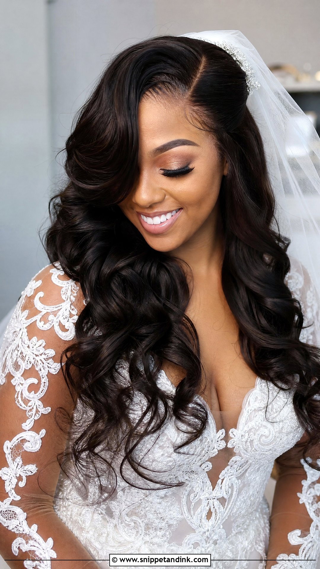 Bridal Sew In Hairstyle For Black Women - Snippet and Ink - 15 Black Woman Bridal Hair Girl Hairstyles