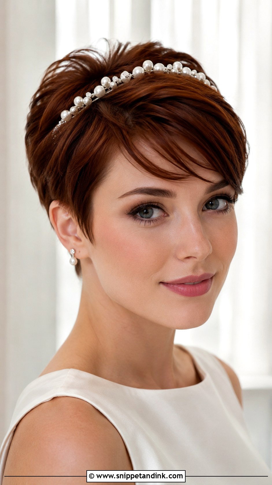 Bridal Short Hair - Snippet and Ink - 20 Hairdo for Bride Ideas