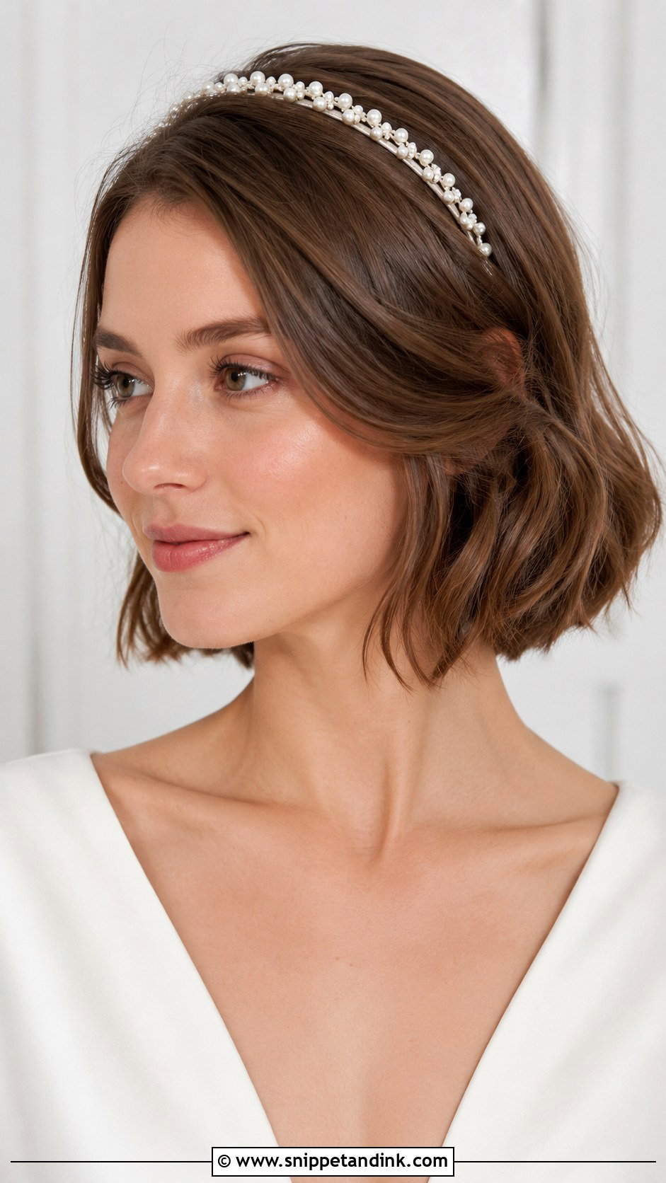 Bridal Short Hair With Headband - Snippet and Ink - 20 Bridal Hairstyles with Headband