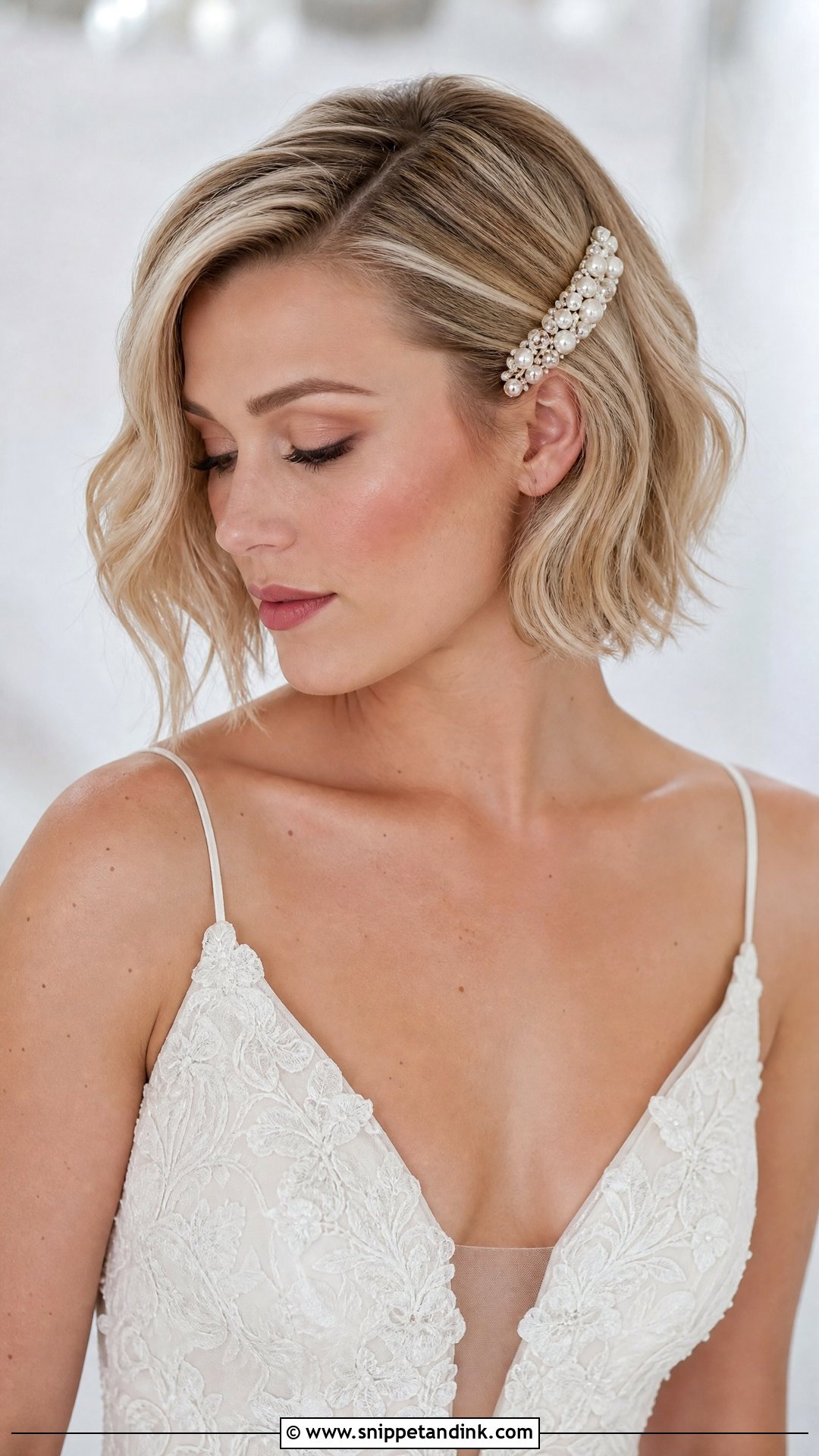 Bridal Short Hair - Snippet and Ink - 15 Best Bridal Hairstyles