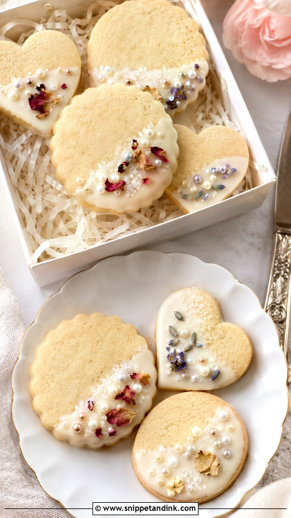 Bridal Shower Shortbread Cookies - Snippet and Ink - 20 Bridal Cookies