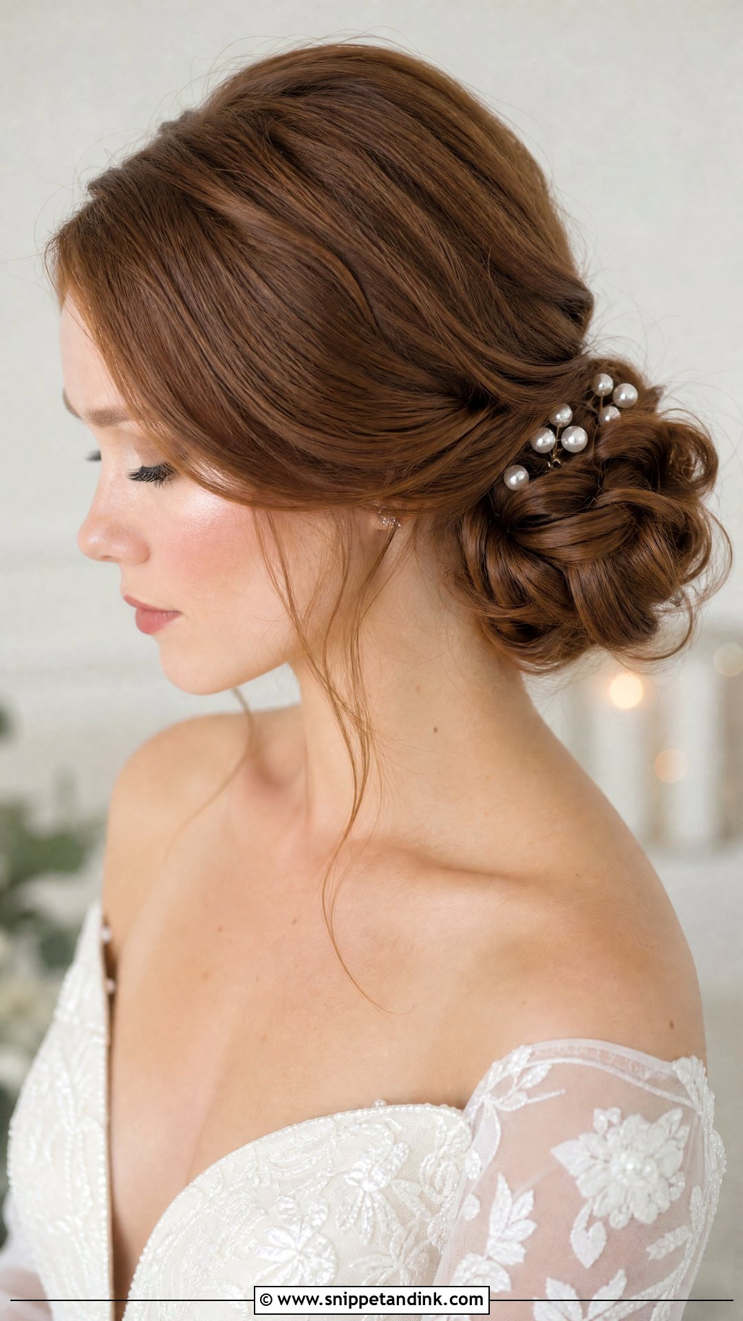 Bridal Side Bun - Snippet and Ink - 15 Bridal Hair One Side Ideas
