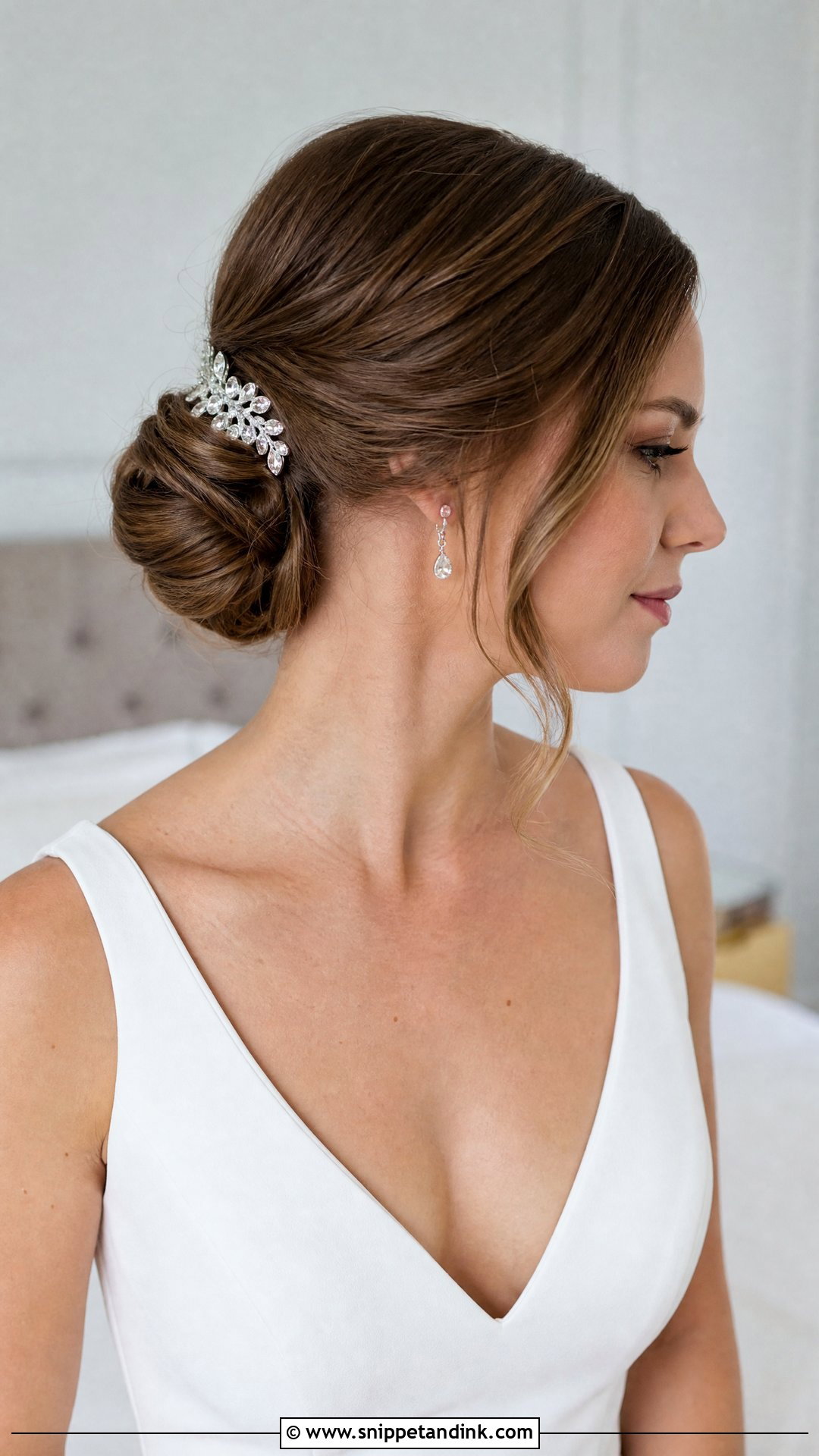 Bridal Side Chignon - Snippet and Ink - 15 Bridal Hair One Side Ideas