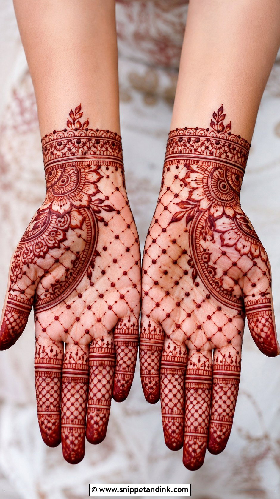 Bridal Simple Front Hand Mehndi Design - Snippet and Ink - 35 Simple Unique Front Hand Mehndi Designs