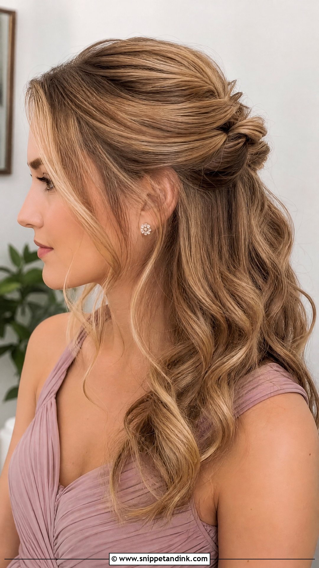 Bridal Sister Half Up Hairstyle - Snippet and Ink - 15 Bridal Sister Hairstyles