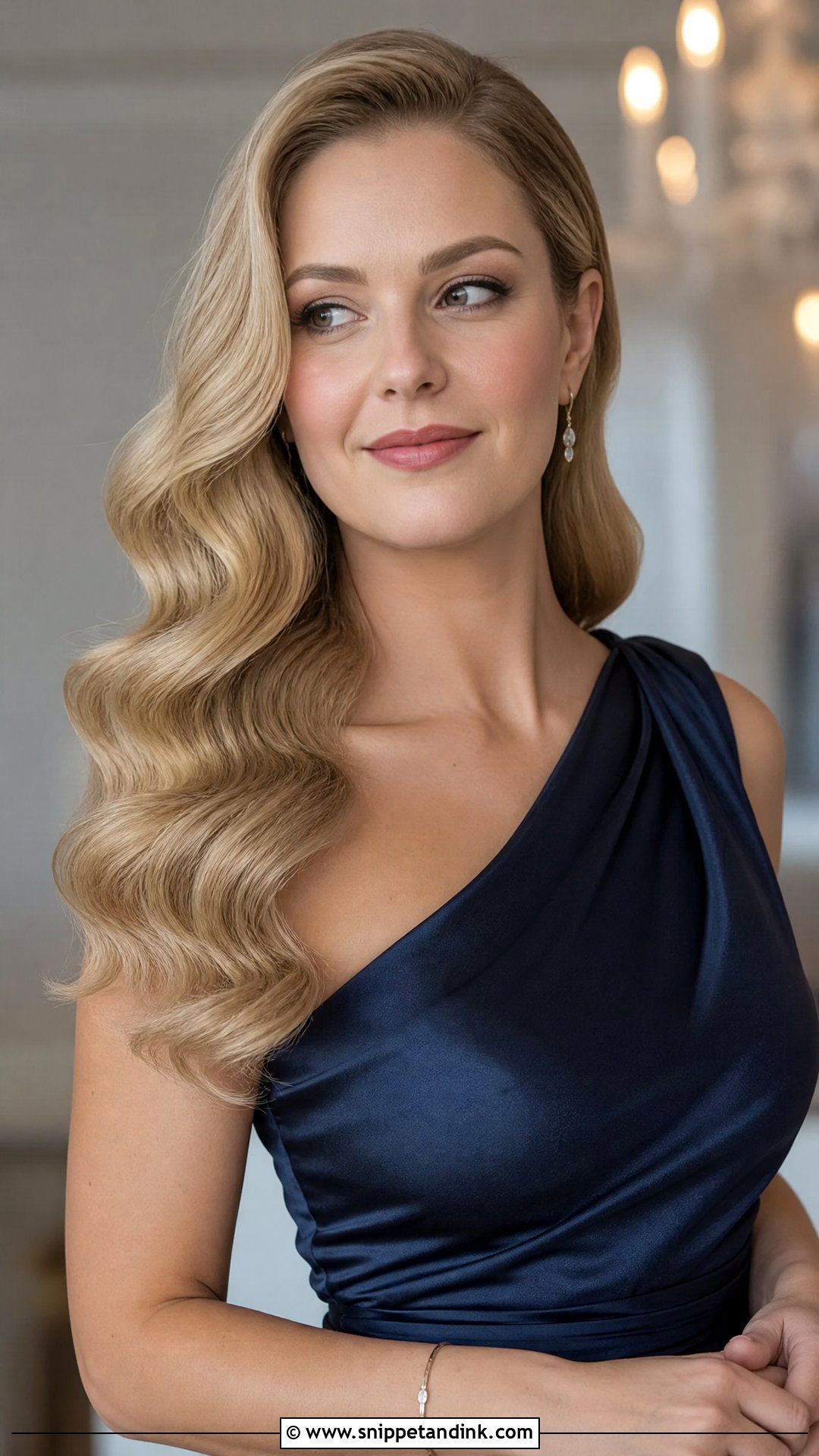 Bridal Sister Hollywood Waves - Snippet and Ink - 15 Bridal Sister Hairstyles