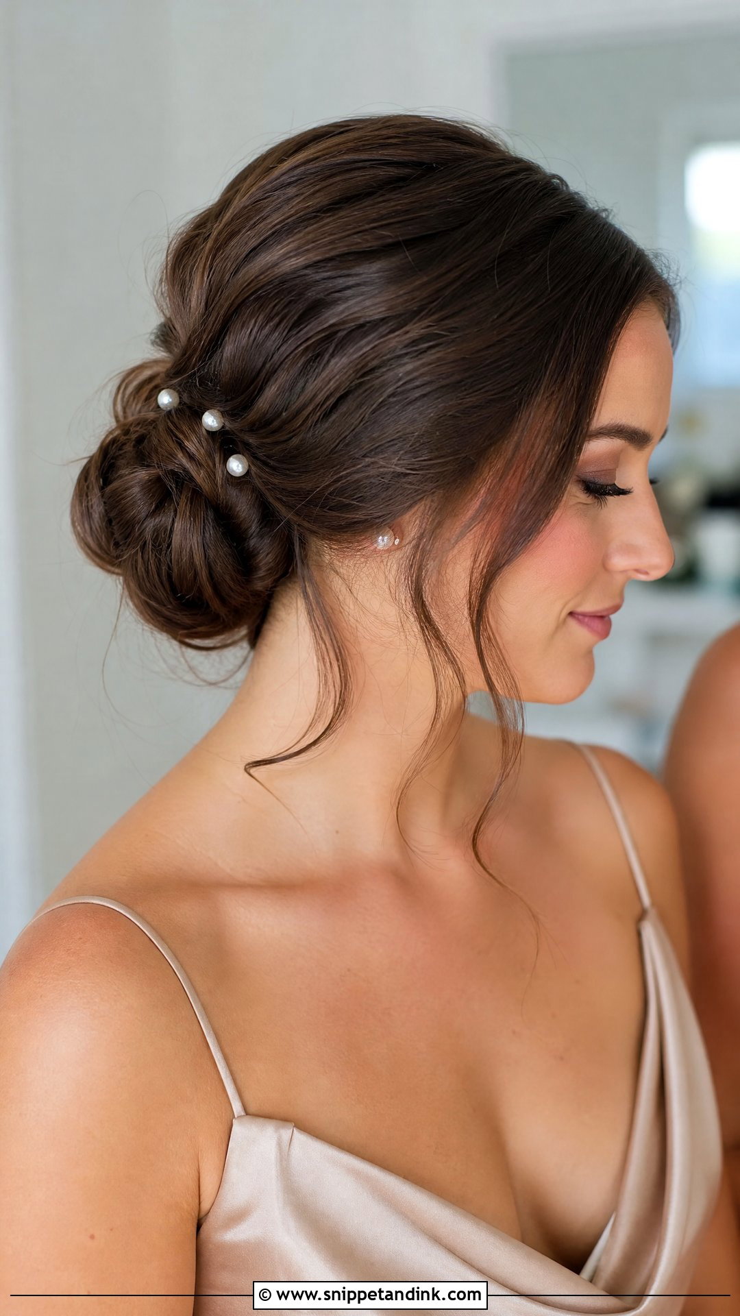 Bridal Sister Low Bun - Snippet and Ink - 15 Bridal Sister Hairstyles