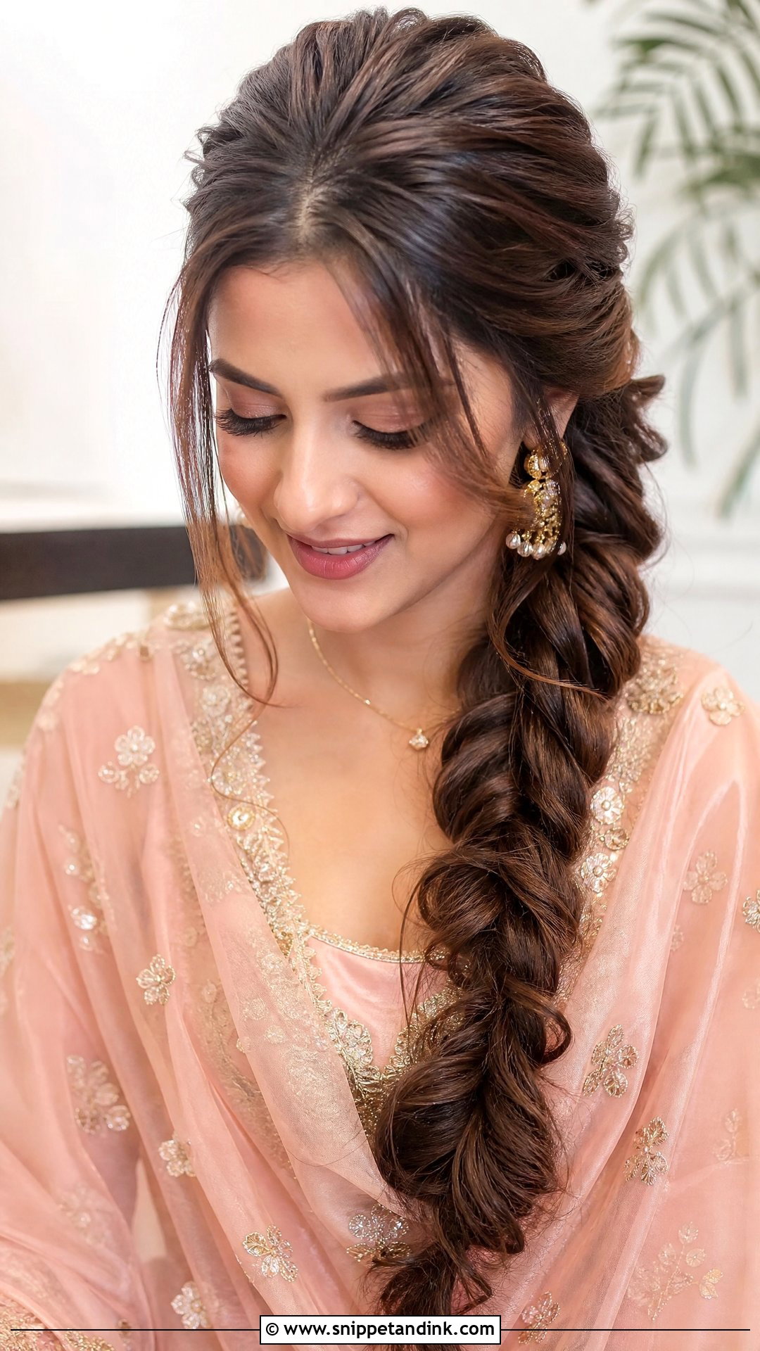 Bridal Sister Side Braid - Snippet and Ink - 15 Bridal Sister Hairstyles