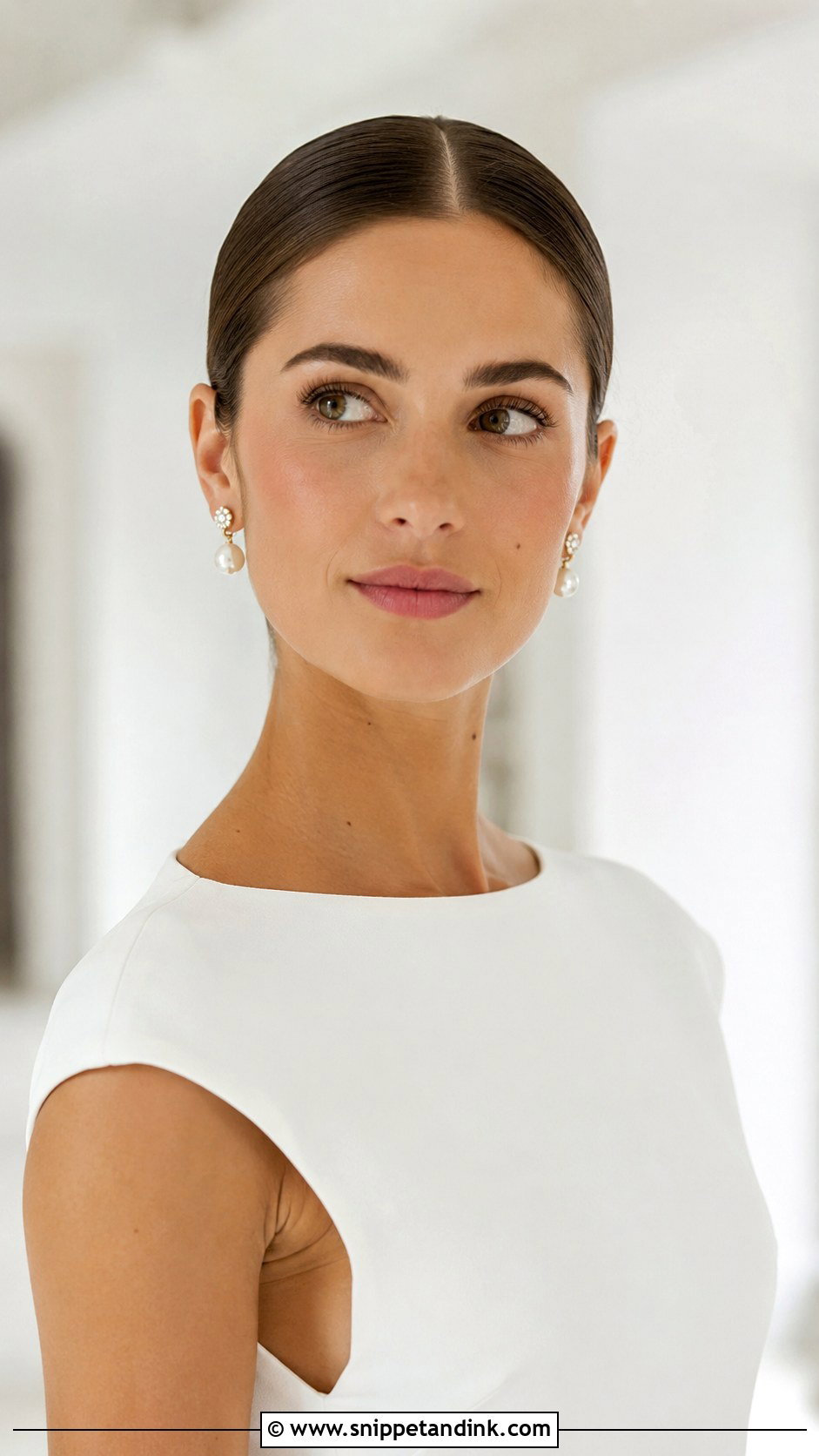 Bridal Sleek Bun - Snippet and Ink - 20 Hairdo for Bride Ideas
