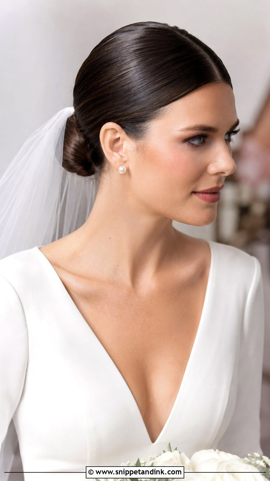 Bridal Sleek Bun - Snippet and Ink - 20 Hairstyles for a Bride