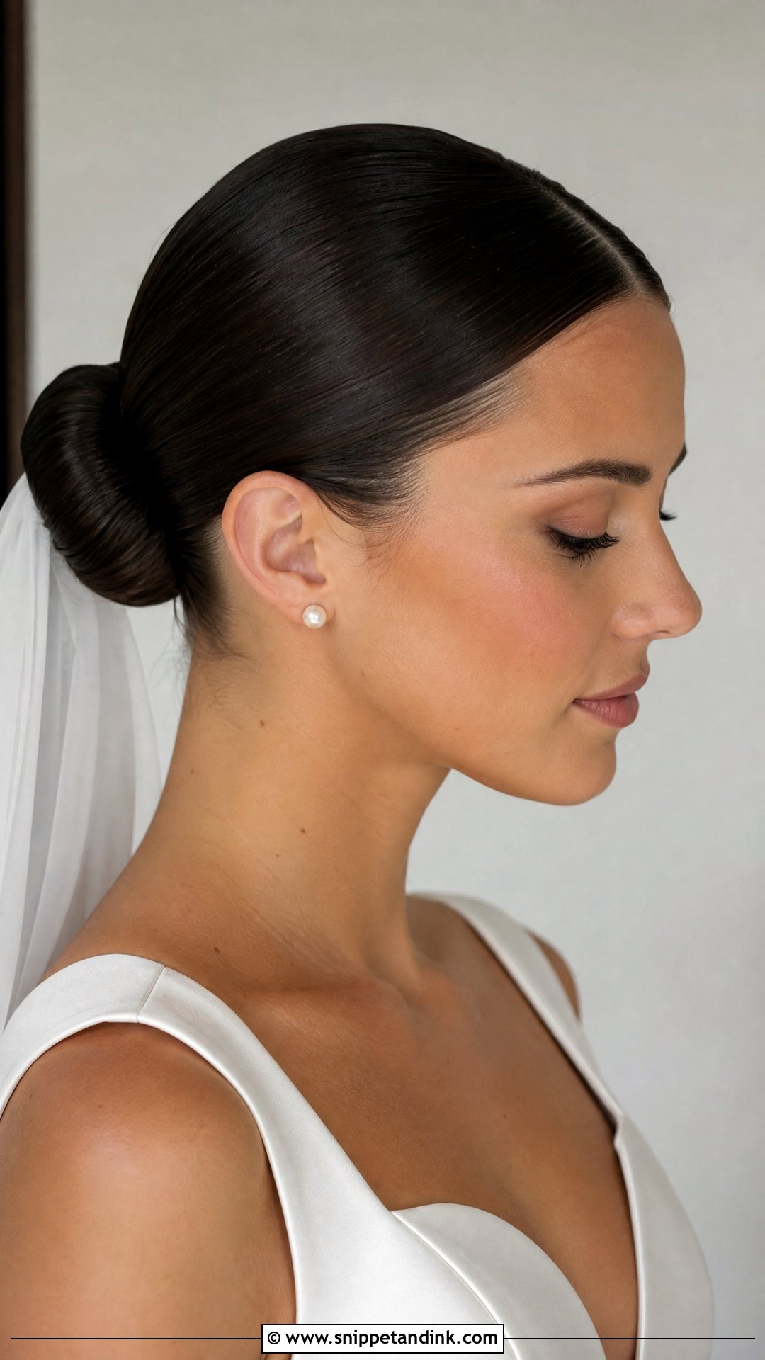 Bridal Sleek Bun - Snippet and Ink - 15 Bridal Hairdos