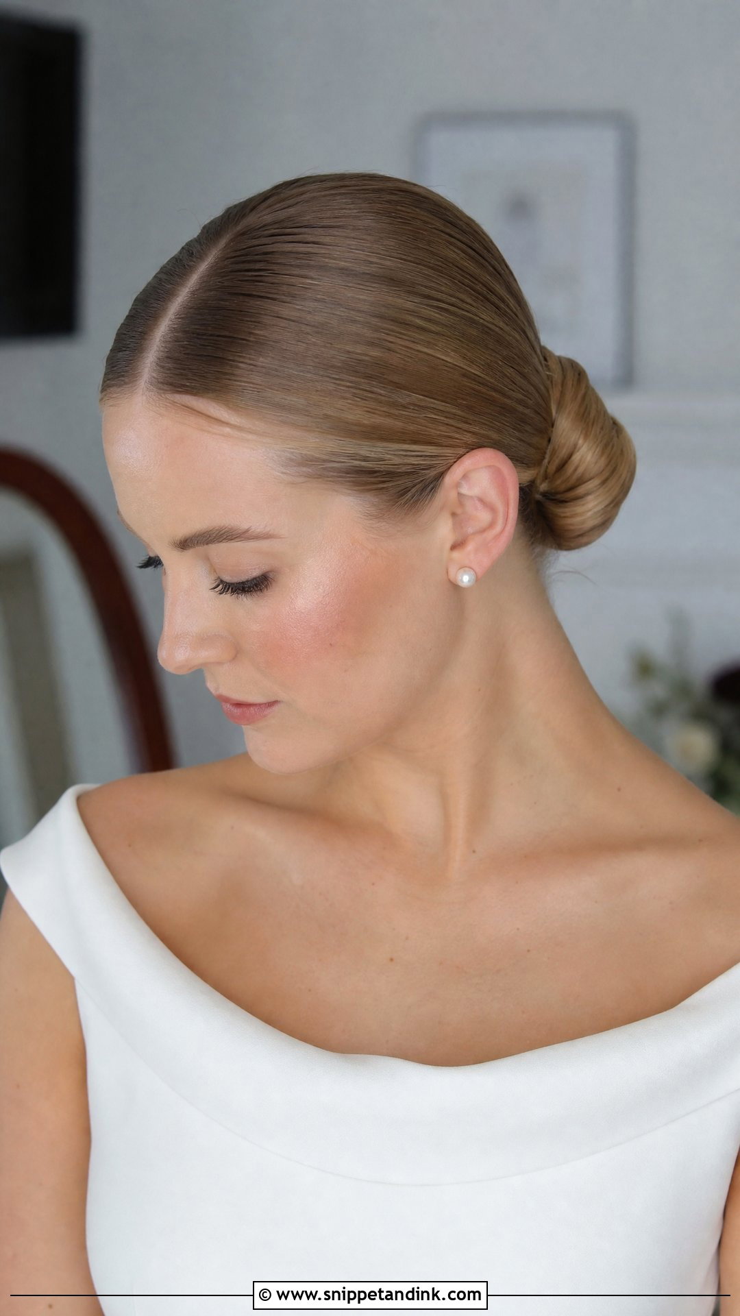 Bridal Sleek Bun - Snippet and Ink - 15 Bridal Look Hairstyles