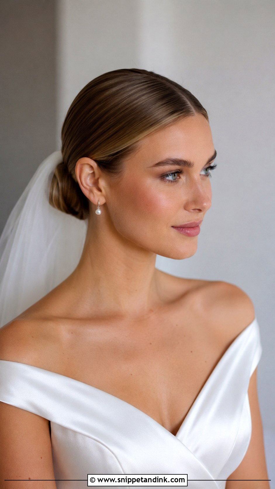 Bridal Sleek Bun - Snippet and Ink - 20 Bridal Hairstyles for Wedding