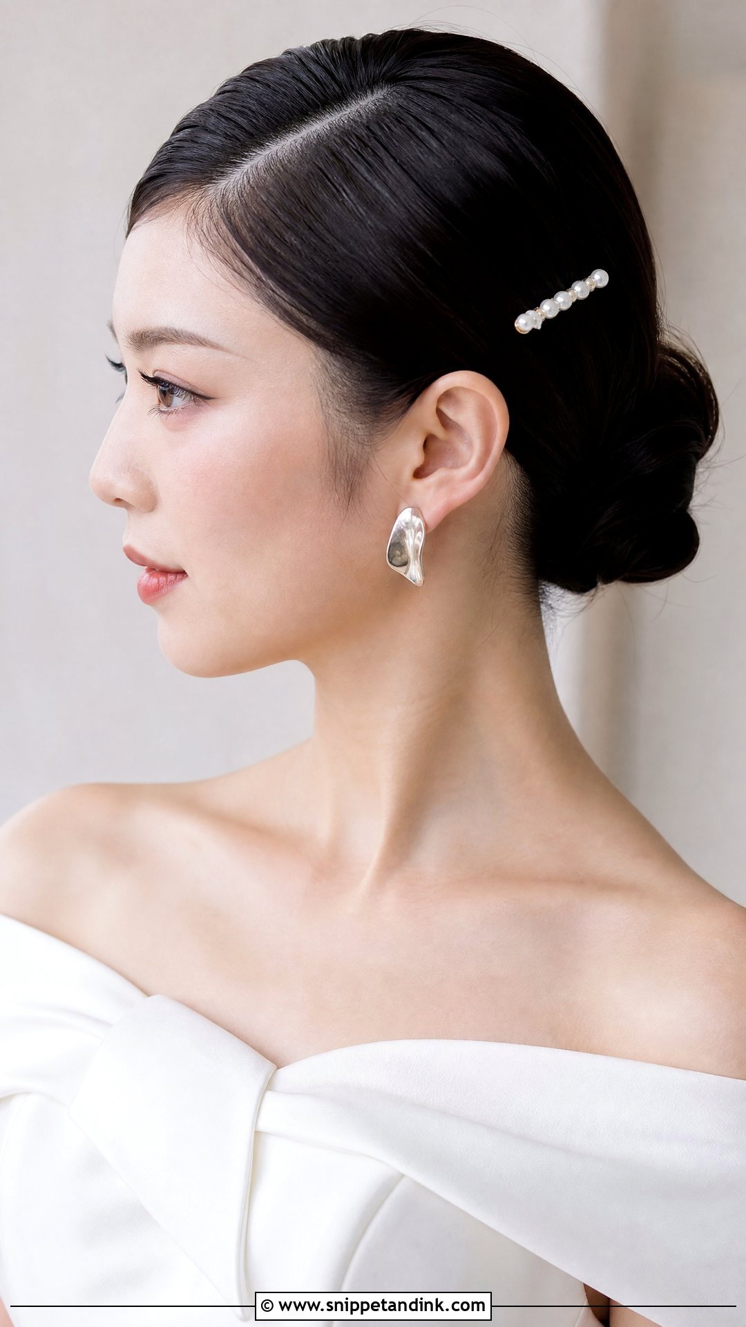 Bridal Sleek Updo For Short Hair - Snippet and Ink - 15 Bridal Hair Updo Short Hair Ideas