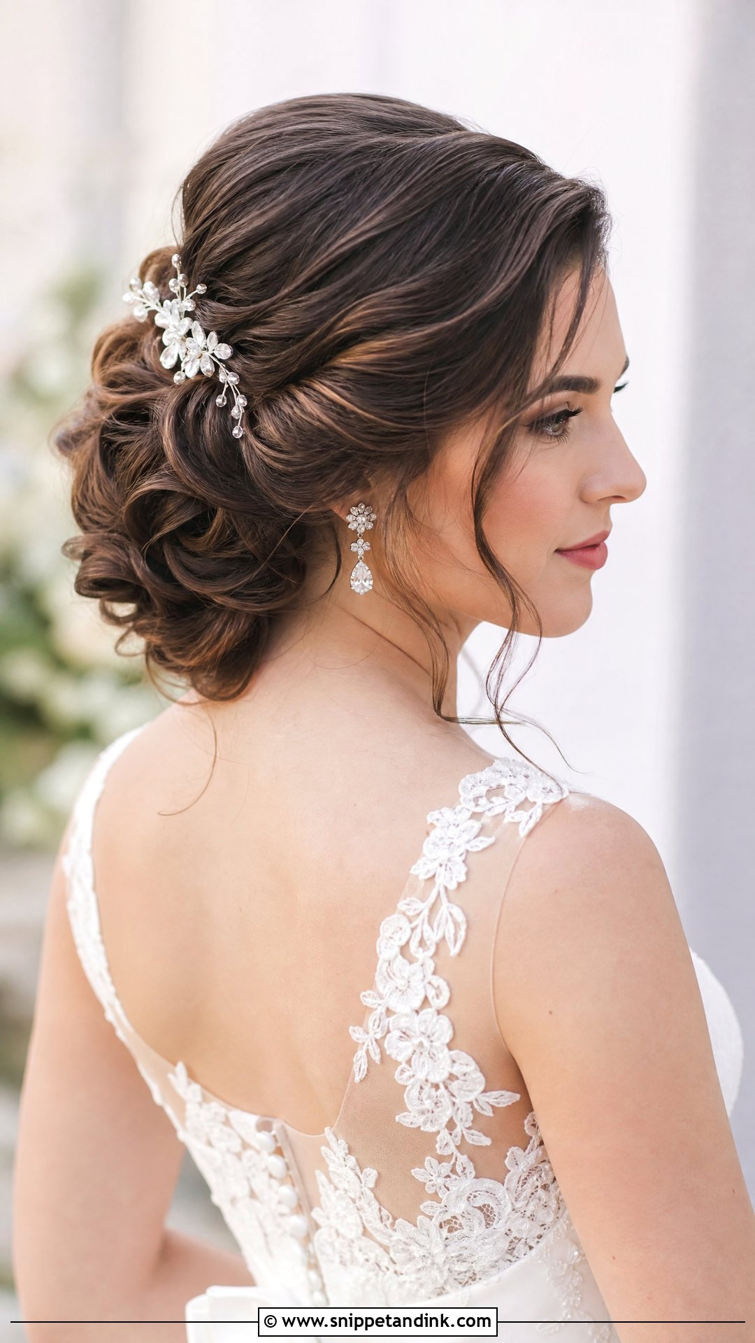 Bridal Slicked Side Updo - Snippet and Ink - 15 Bridal Hair Slicked Sides