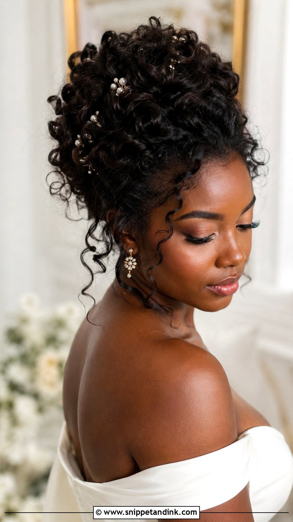 Bridal Soft Curly Updo - Snippet and Ink - 20 Hairstyles for a Bride