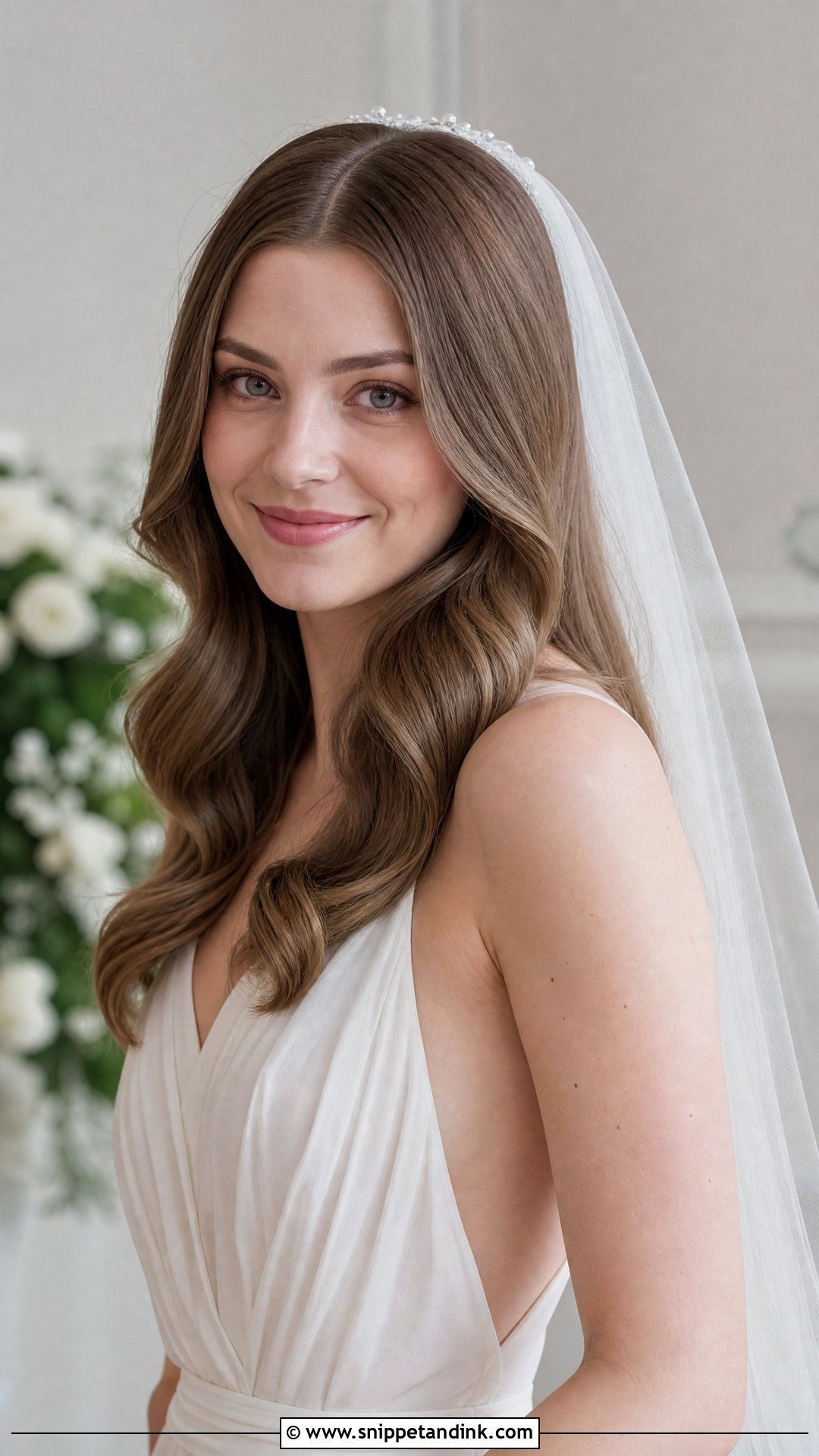 Bridal Soft Waves - Snippet and Ink - 15 Bridal Hair Aesthetic Ideas