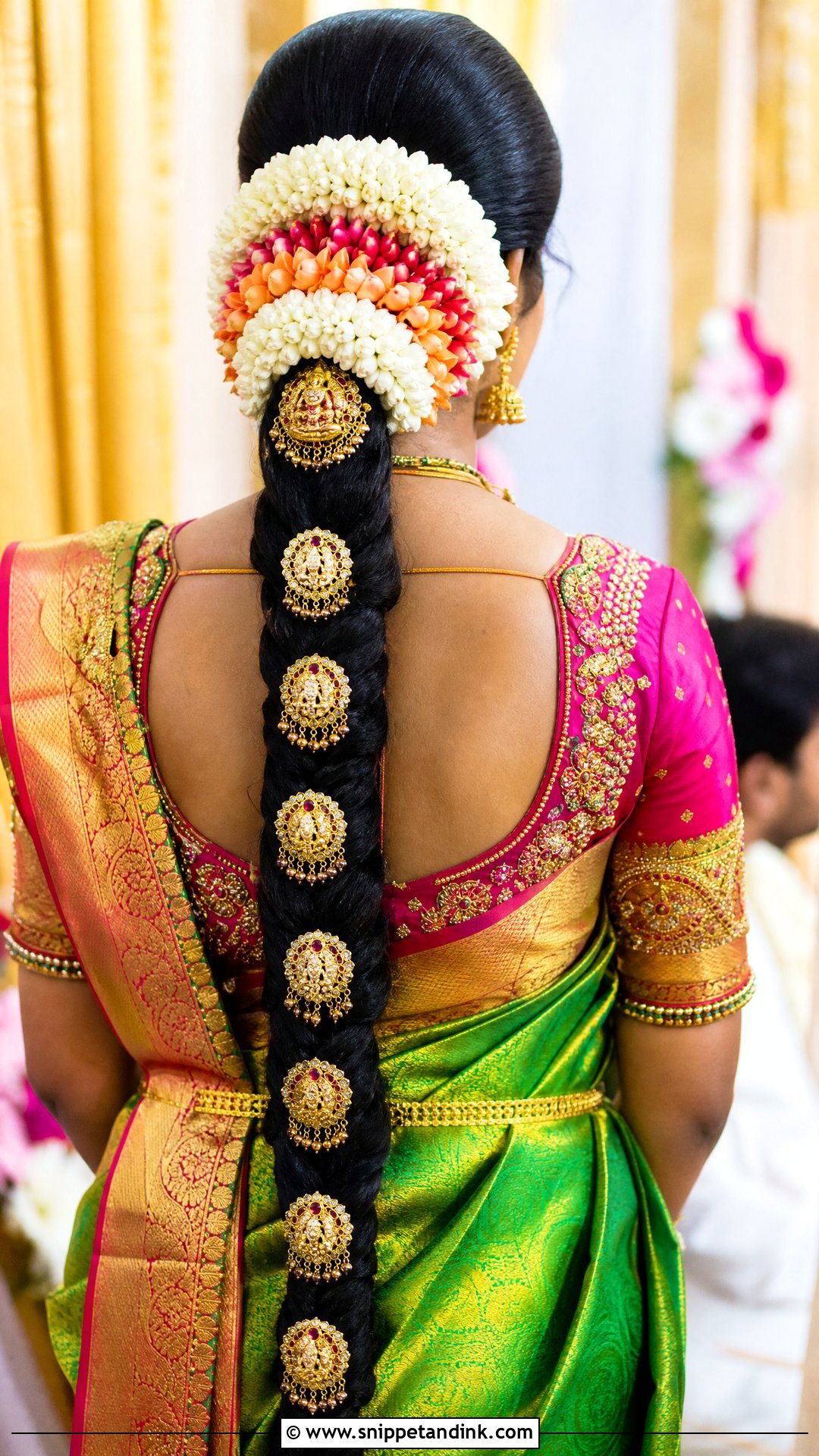 Bridal South Indian Plait - Snippet and Ink - 15 Bridal Hair Plait Ideas