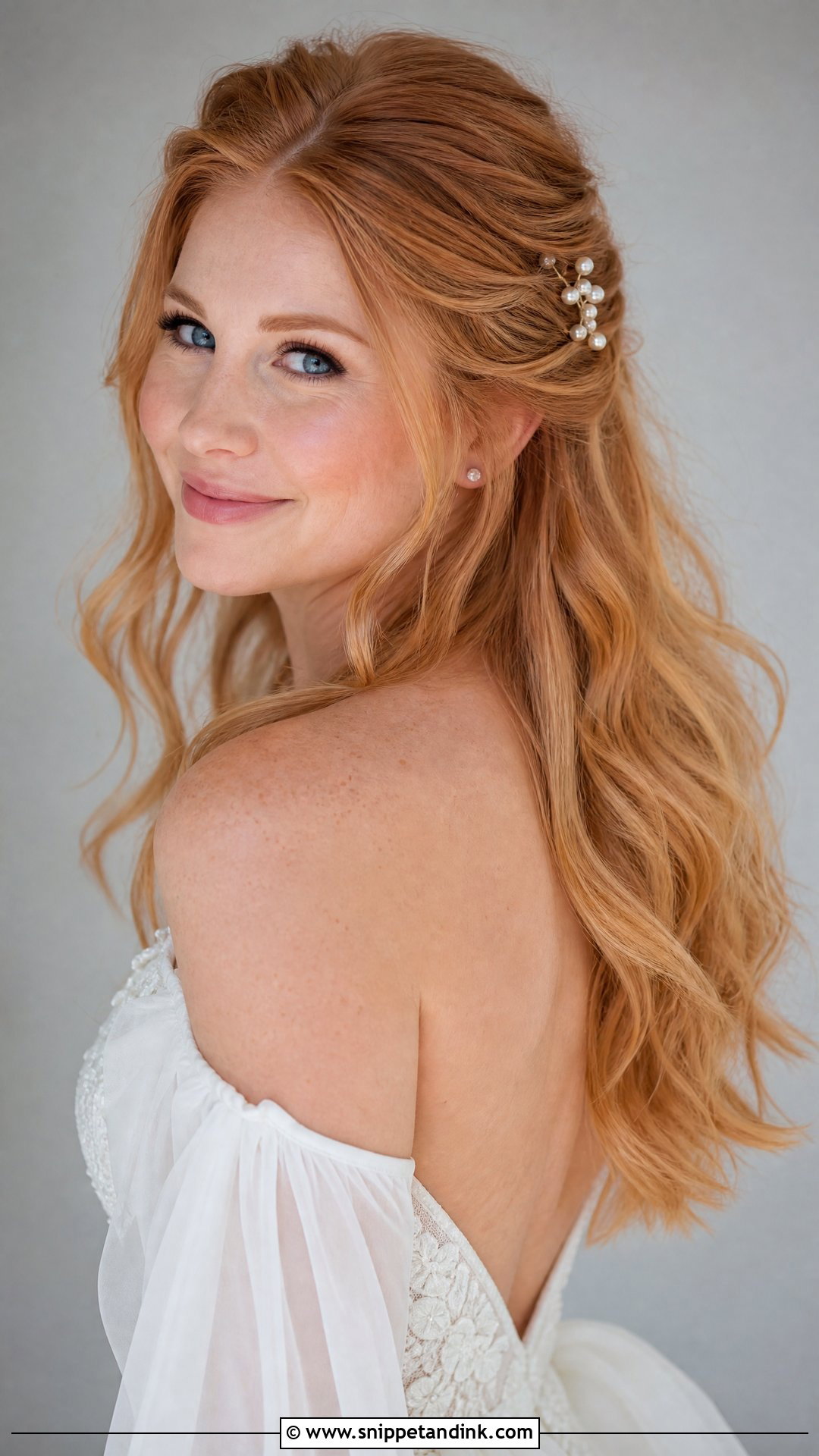 Bridal Strawberry Blonde Hair Color - Snippet and Ink - 15 Bridal Hair Colour Ideas