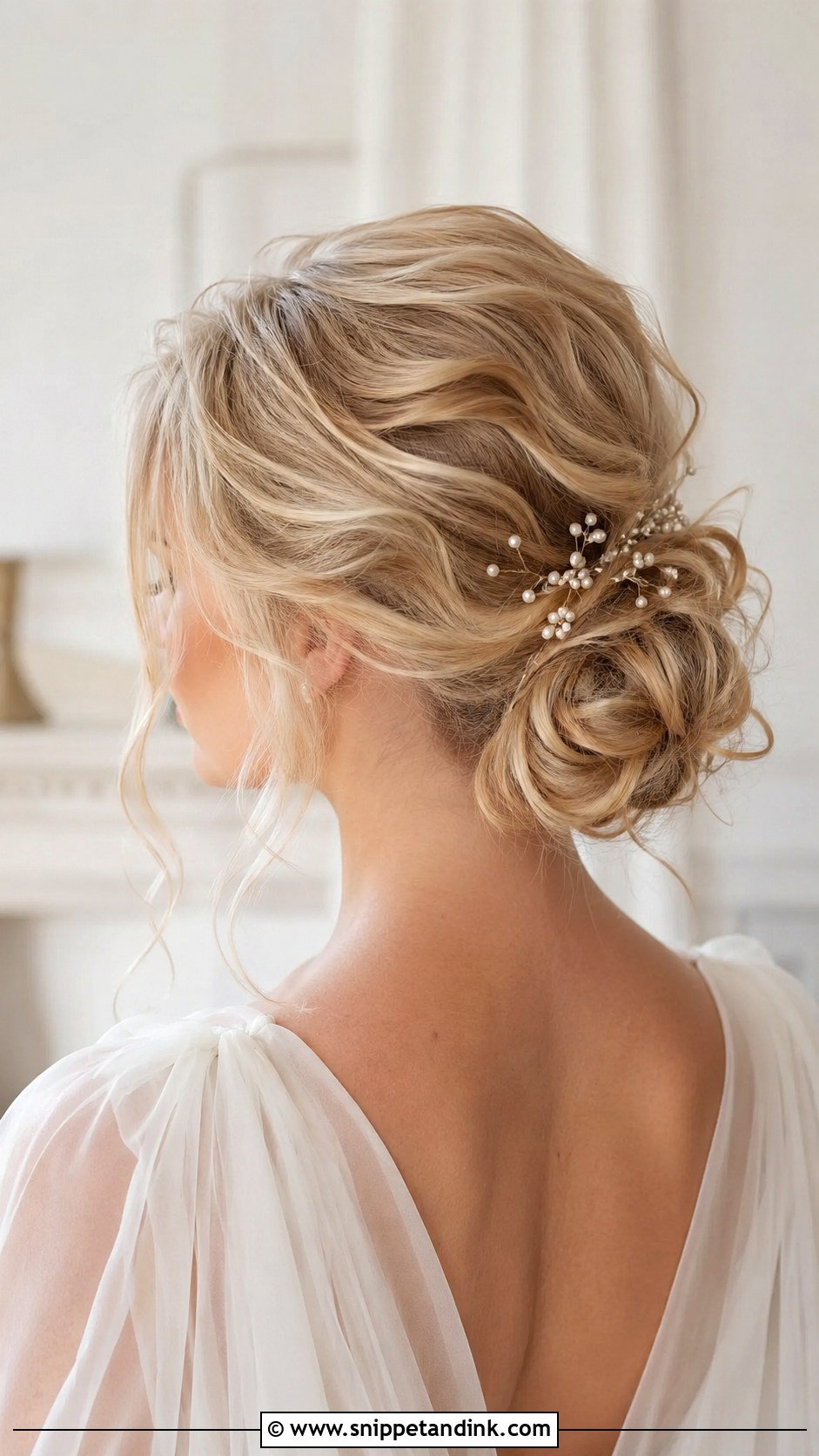 Bridal Textured Bun - Snippet and Ink - 20 Hairdo for Bride Ideas