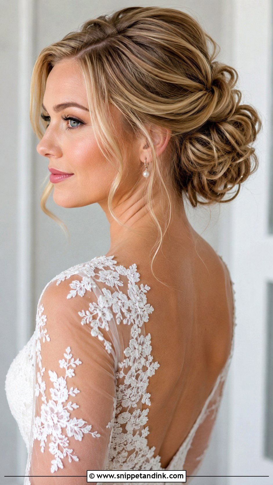 Bridal Textured Updo - Snippet and Ink - 15 Hair Do for Bride Ideas