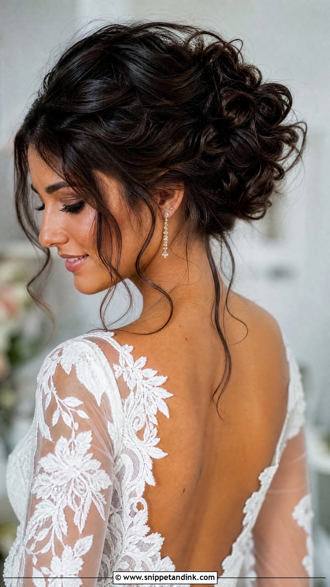 Bridal Textured Updo - Snippet and Ink - 15 Bridal Hair Aesthetic Ideas