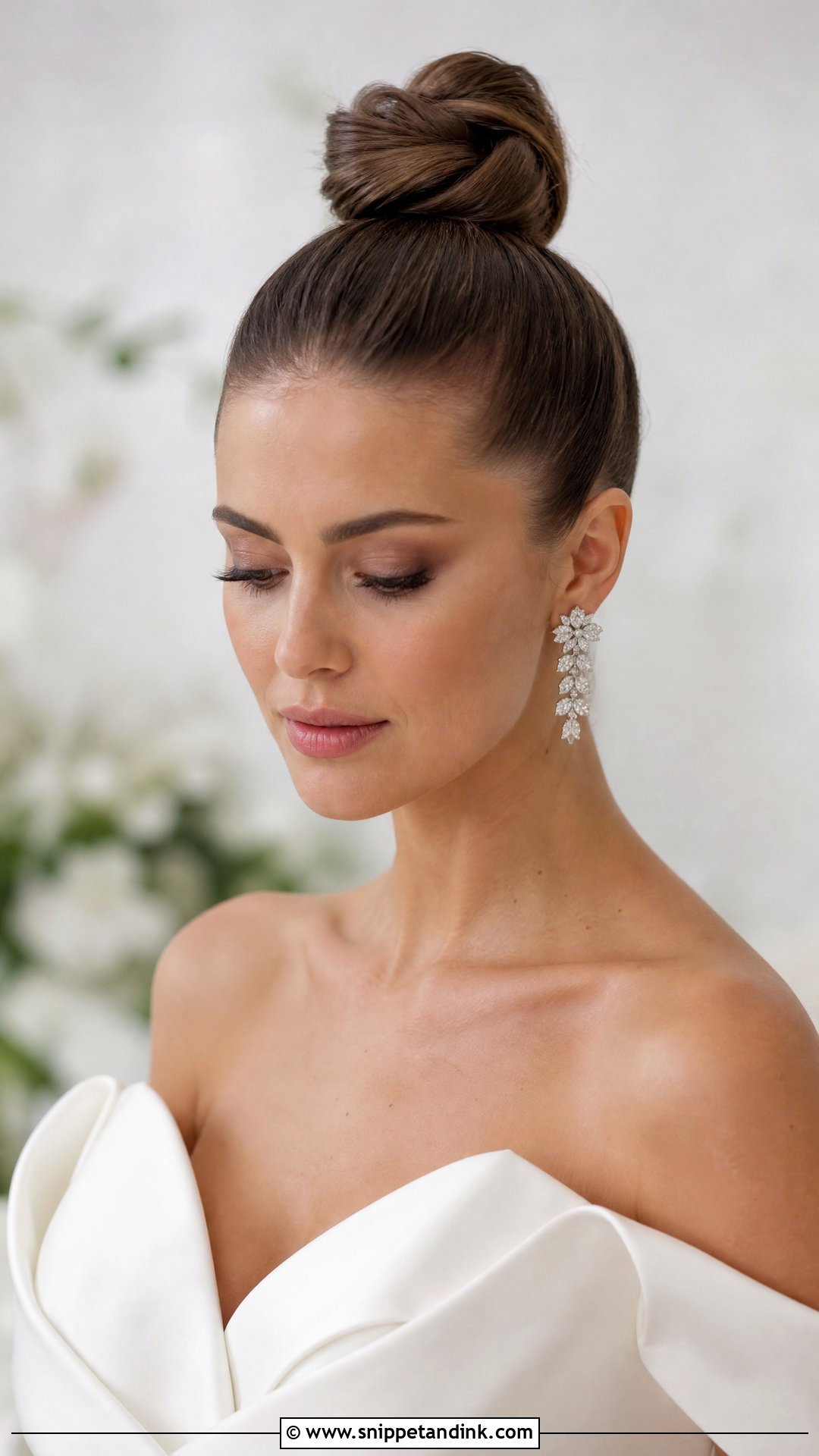 Bridal Top Knot - Snippet and Ink - 30 Wedding Hair Do Ideas