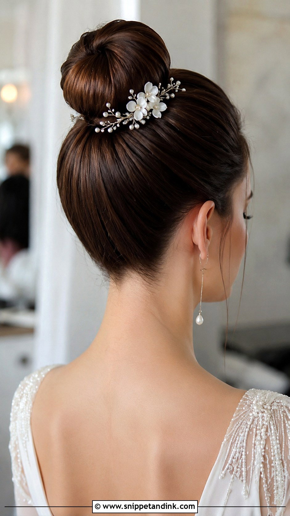 Bridal Top Knot Hairstyle - Snippet and Ink - 35 Hairstyle for Wedding Ideas