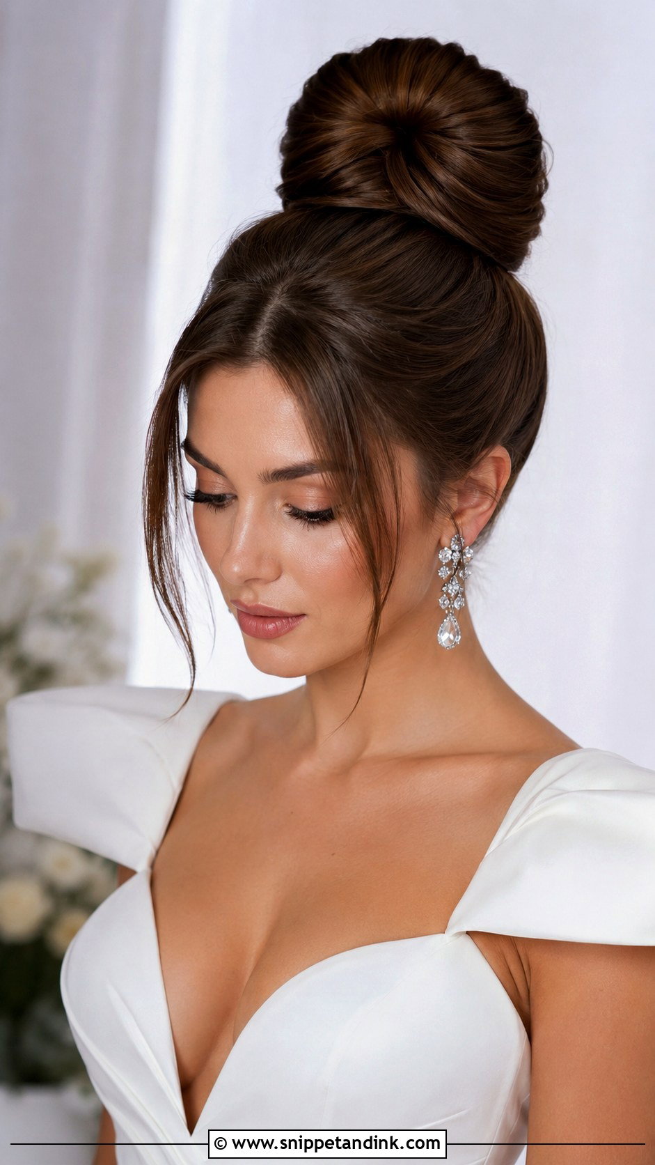 Bridal Top Knot Wig - Snippet and Ink - 20 Wedding Wig Hairstyles