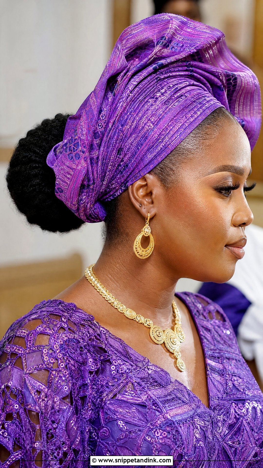 Bridal Train Gele Hairstyle - Snippet and Ink - 15 Bridal Train Hairstyles in Nigeria