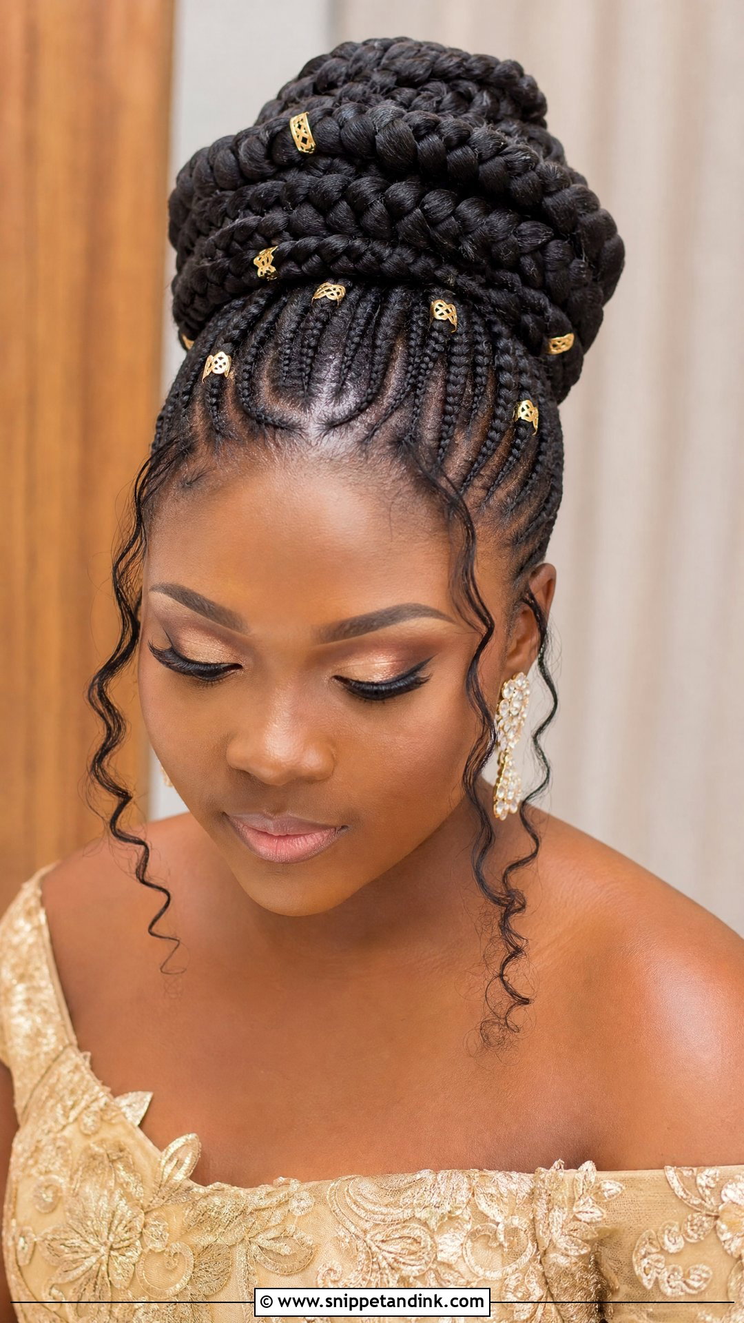 Bridal Train Goddess Braids - Snippet and Ink - 15 Bridal Train Hairstyles in Nigeria