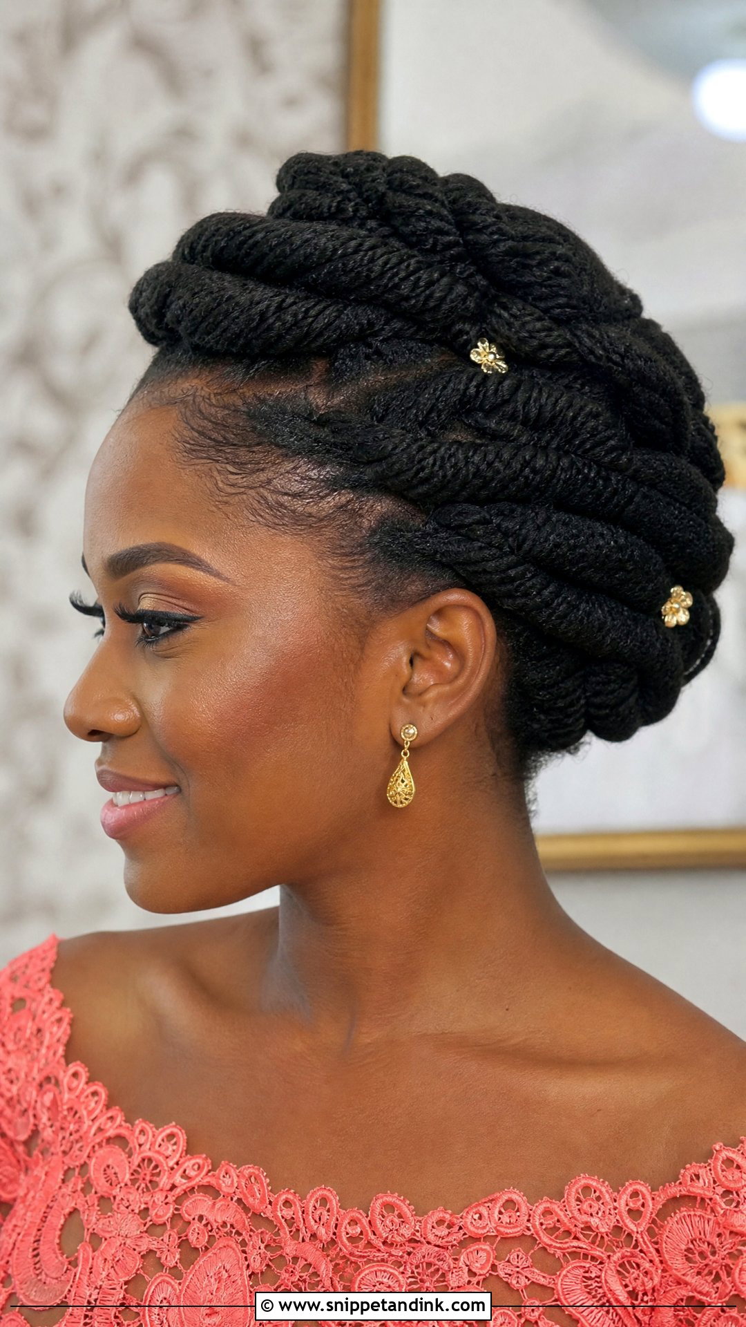 Bridal Train Twisted Updo - Snippet and Ink - 15 Bridal Train Hairstyles in Nigeria
