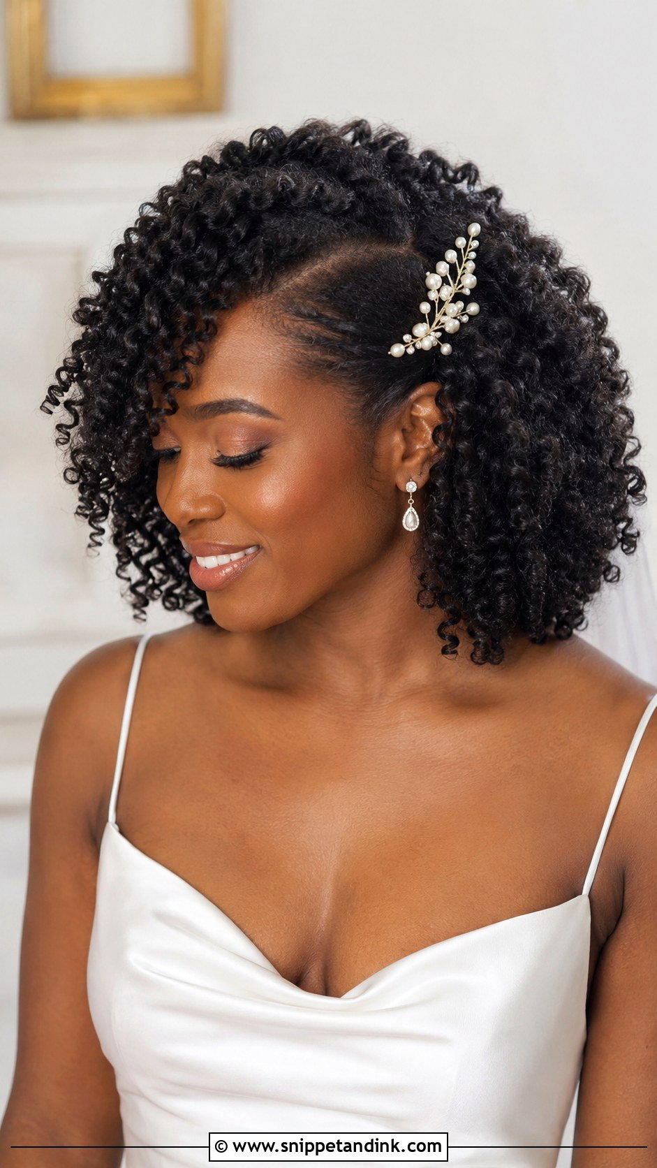 Bridal Twist Out Black Hair - Snippet and Ink - 20 Bridal Hair Black Hair Ideas